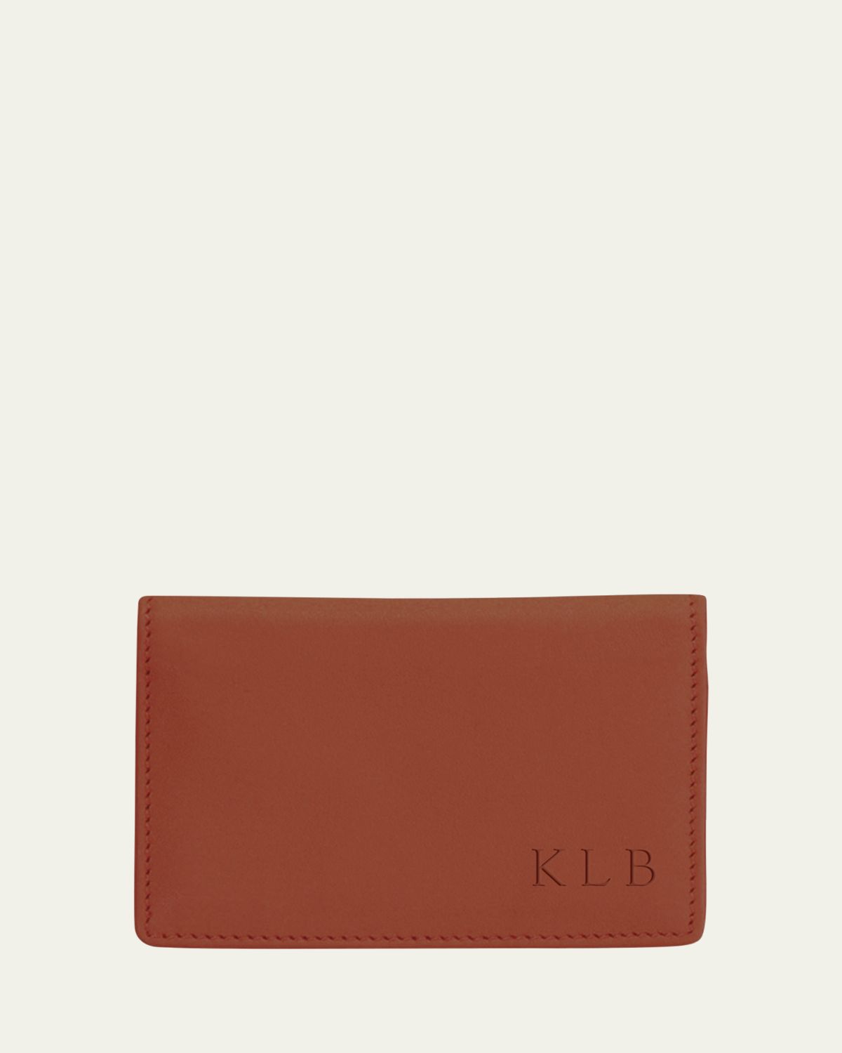 ROYCE New York Monogrammed Leather Card Holder Wallet, Personalized | Thumbnail 3