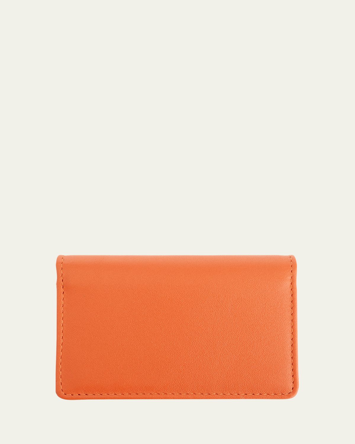 ROYCE New York Monogrammed Leather Card Holder Wallet