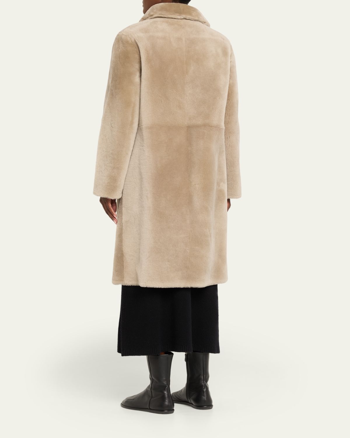 Yves Salomon Ironed Lamb Shearling Coat | Thumbnail 7