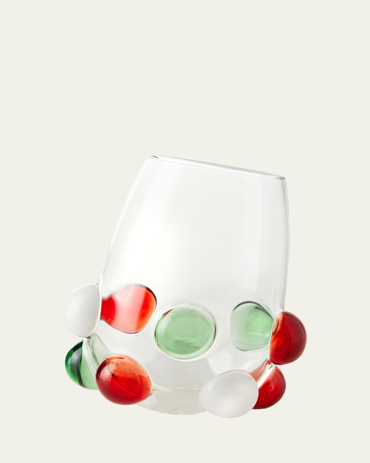 Massimo Lunardon Multicolor Bubble Stemless Wine Glass | Thumbnail 3