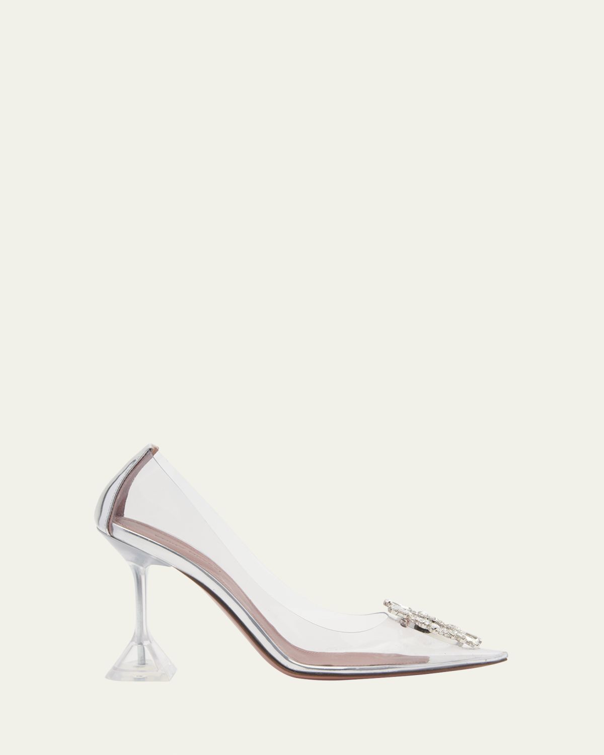 Amina Muaddi Begum Plexi Jewel Pumps