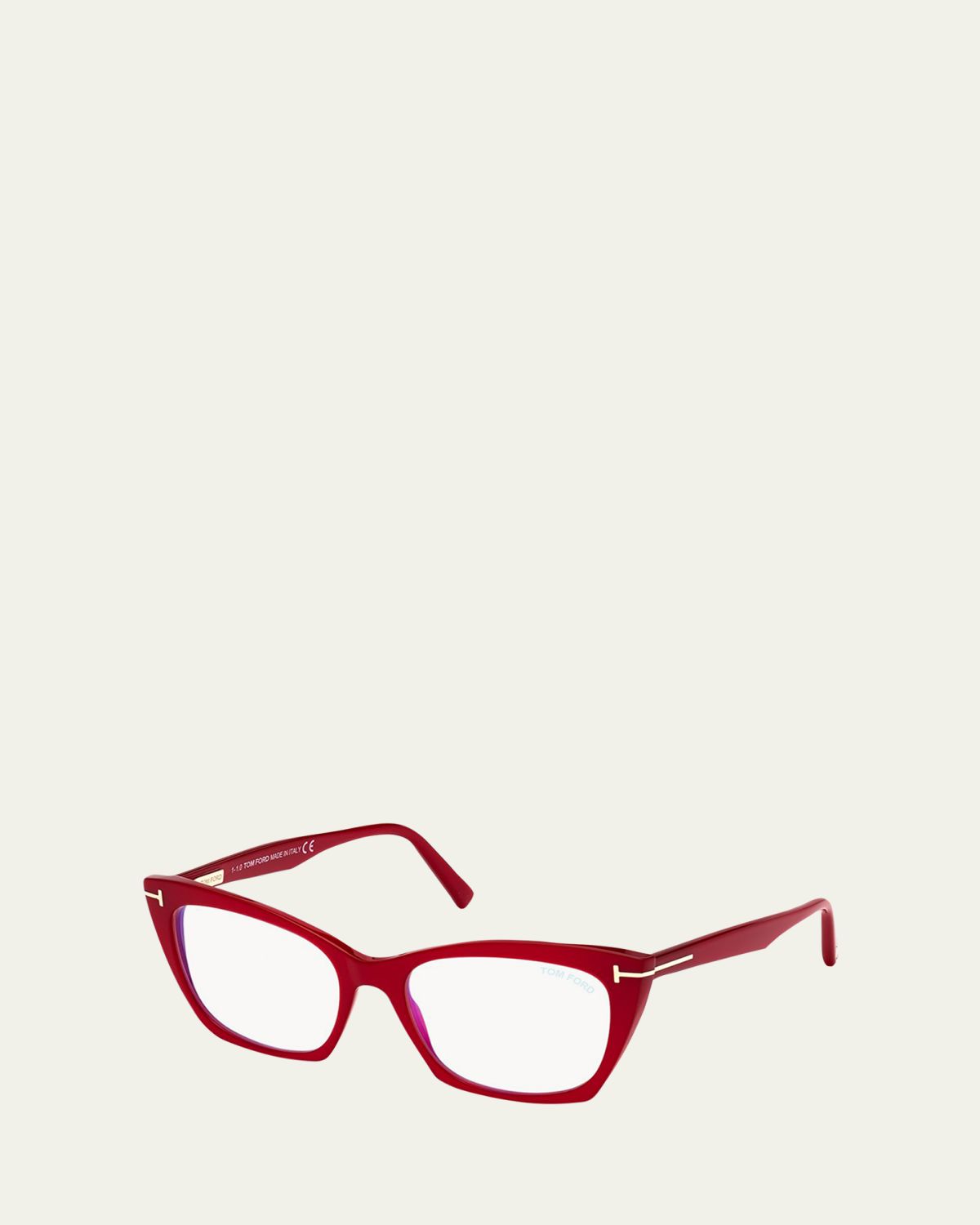 TOM FORD Blue Block Acetate Cat-Eye Optical Glasses