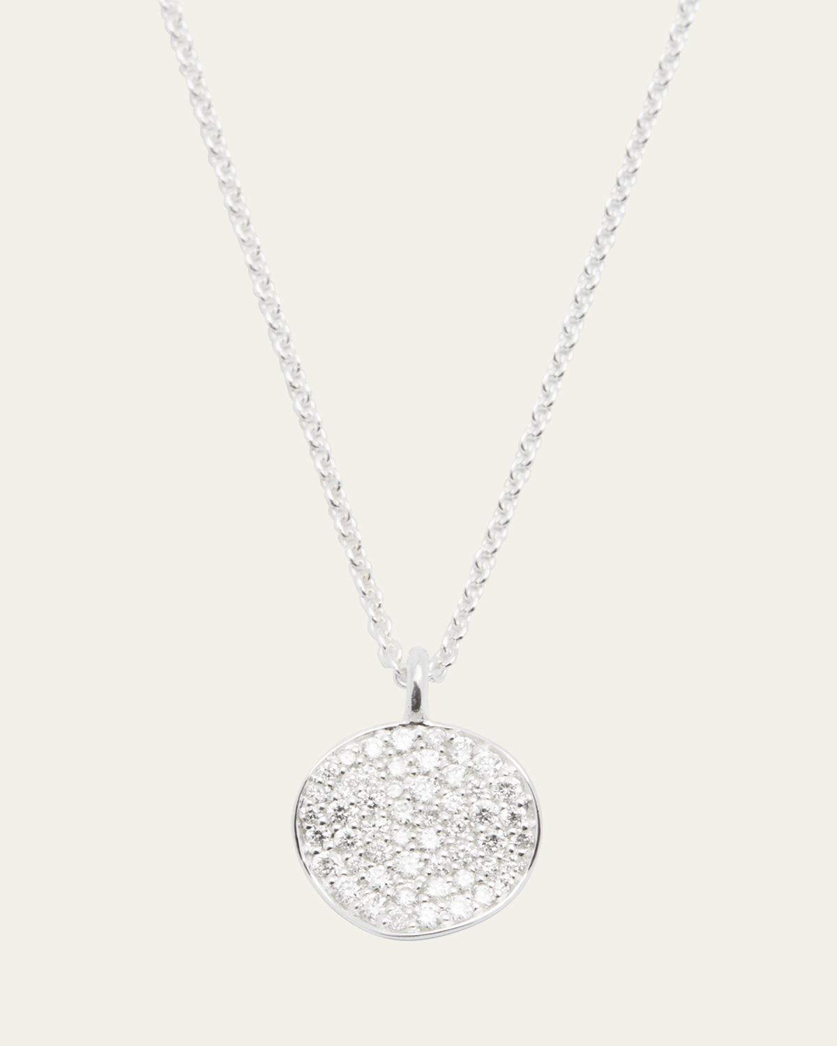 Ippolita Small Flower Pendant Necklace in Sterling Silver with Diamonds
