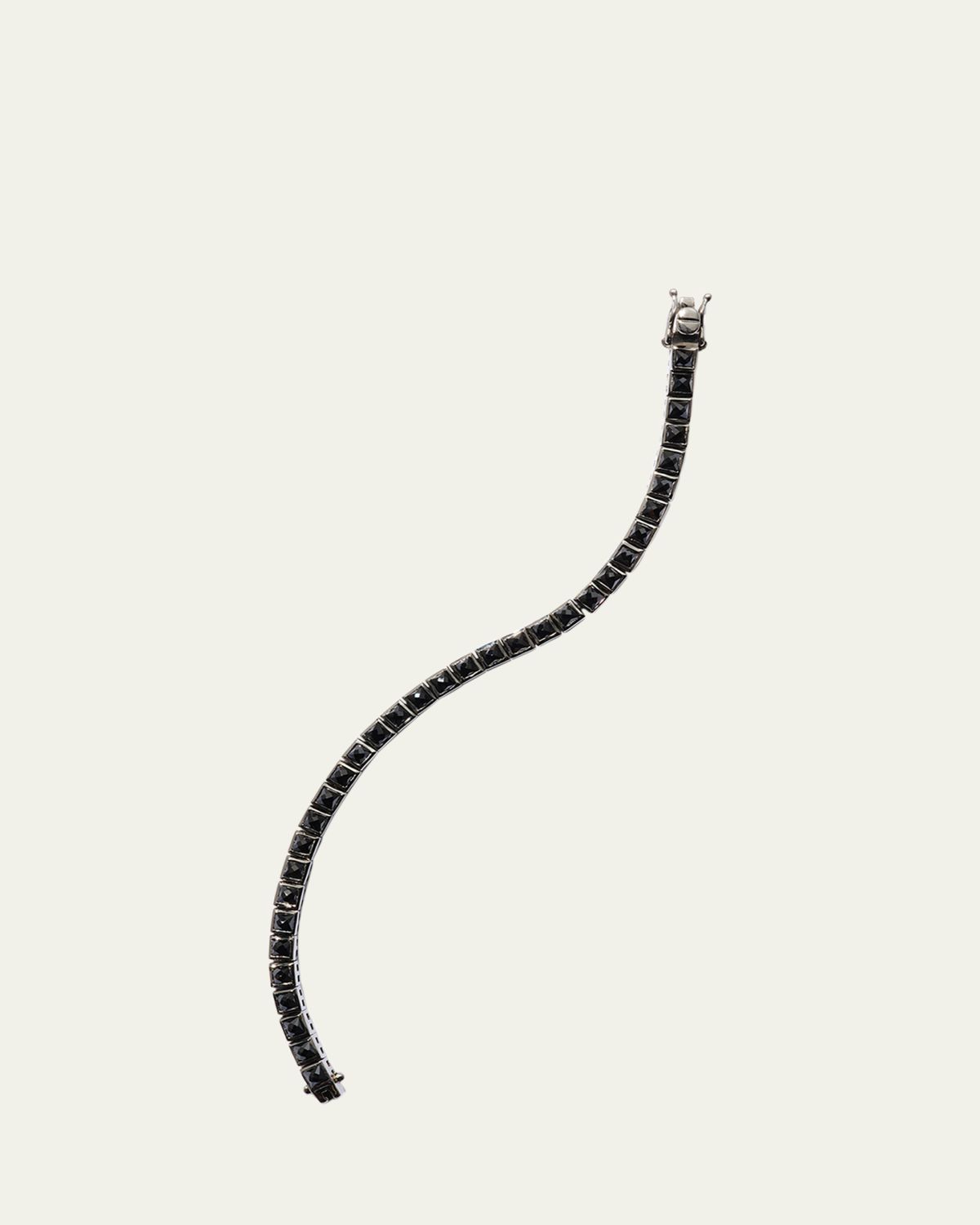 NAKARD Mini Tile Tennis Bracelet, Black