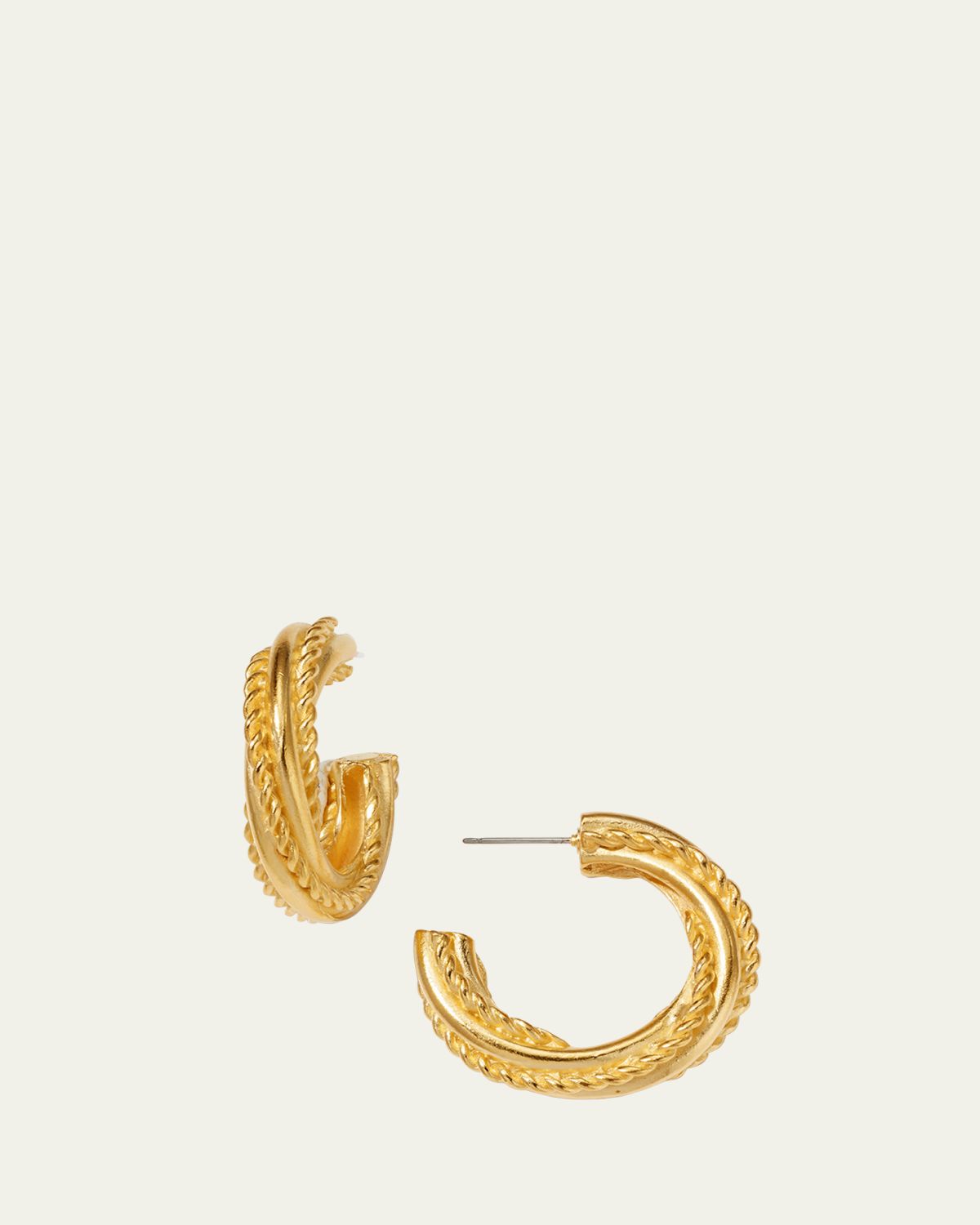 Ben-Amun Gold Hoop Earrings | Thumbnail 5