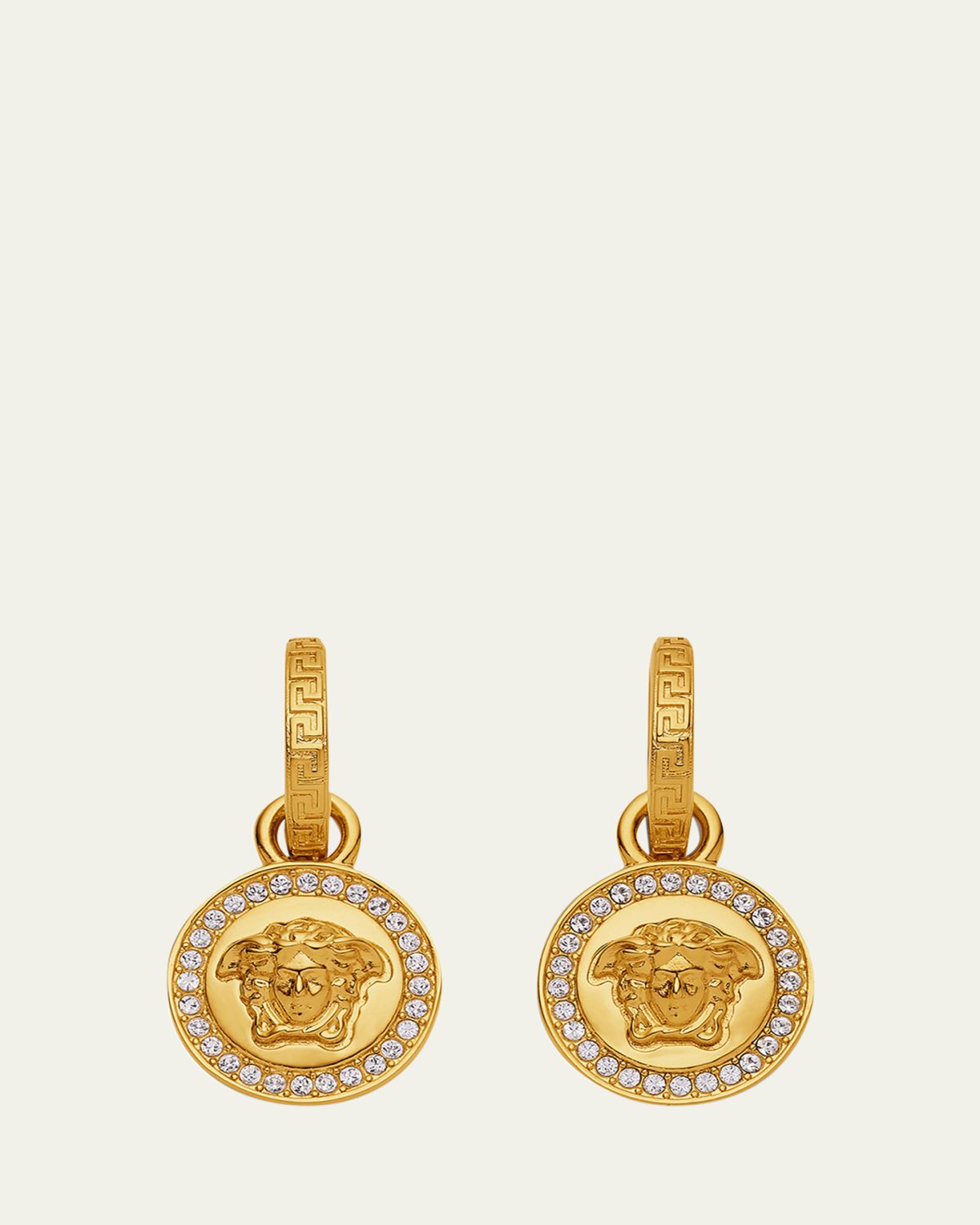 Versace Medusa Hoop Drop Earrings
