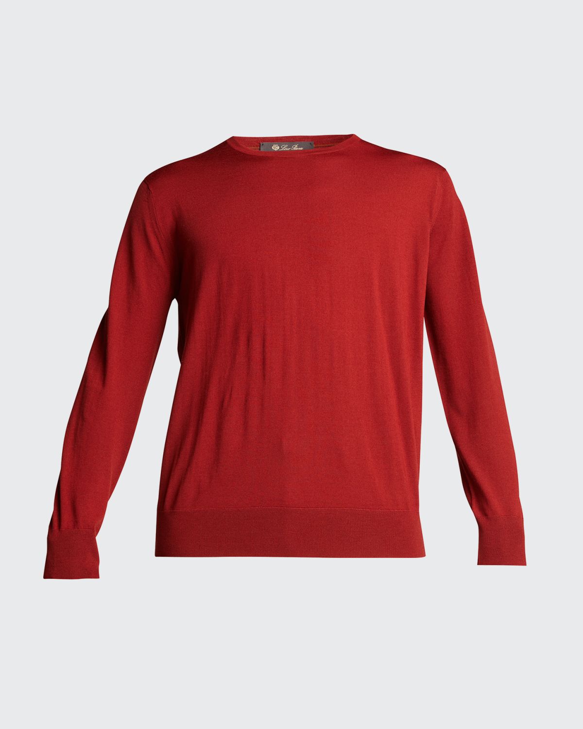 Loro Piana Men's Girocollo Wool Crewneck Sweater | Thumbnail 9 Loro Piana Men's Girocollo Wool Crewneck Sweater | Thumbnail 9