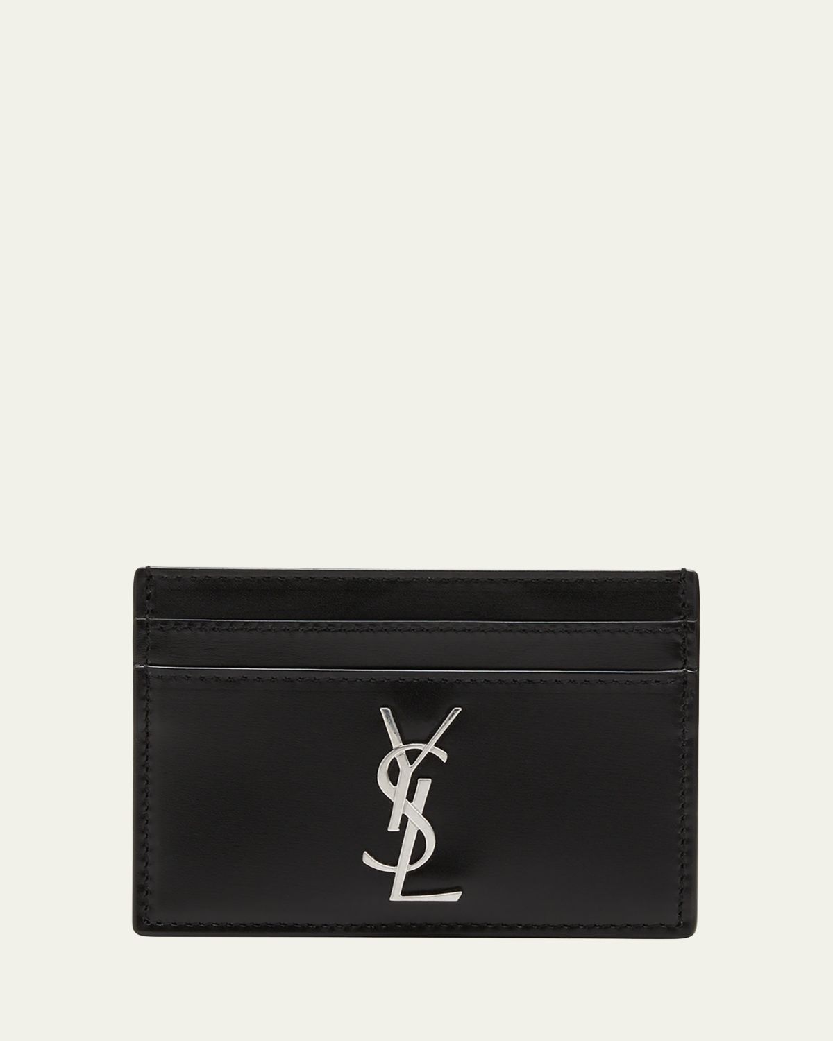 Saint Laurent Men's YSL Monogram Leather Card Case | Thumbnail 5 Saint Laurent Men's YSL Monogram Leather Card Case | Thumbnail 5