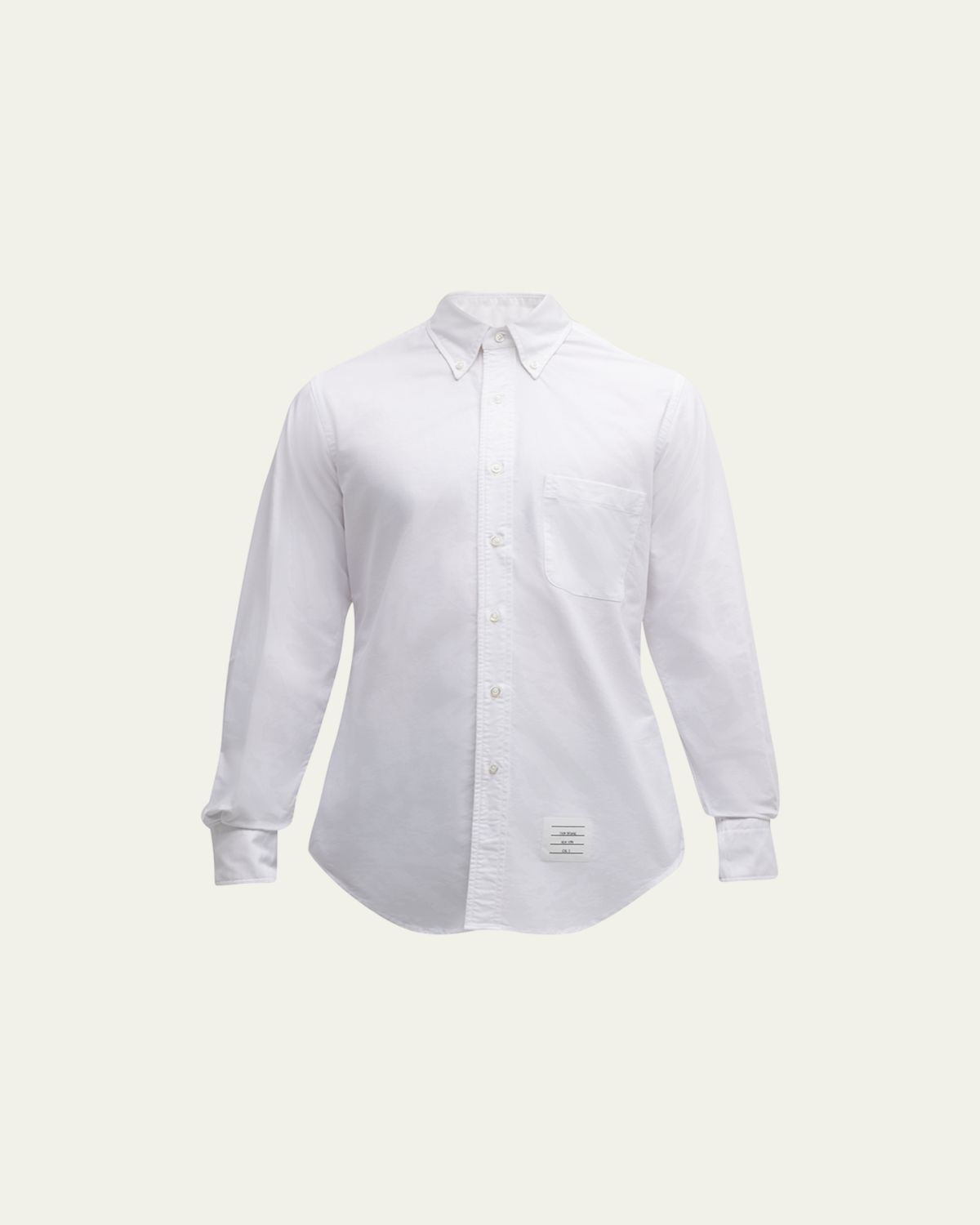 Thom Browne Men's Classic Sport Shirt w/ Stripes | Thumbnail 6 Thom Browne Men's Classic Sport Shirt w/ Stripes | Thumbnail 6