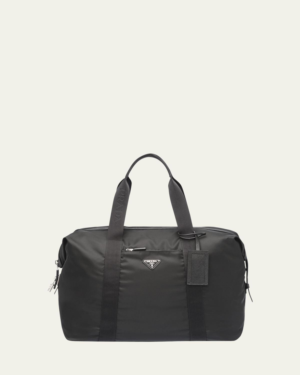 Prada Men's Nylon & Saffiano Duffel Bag
