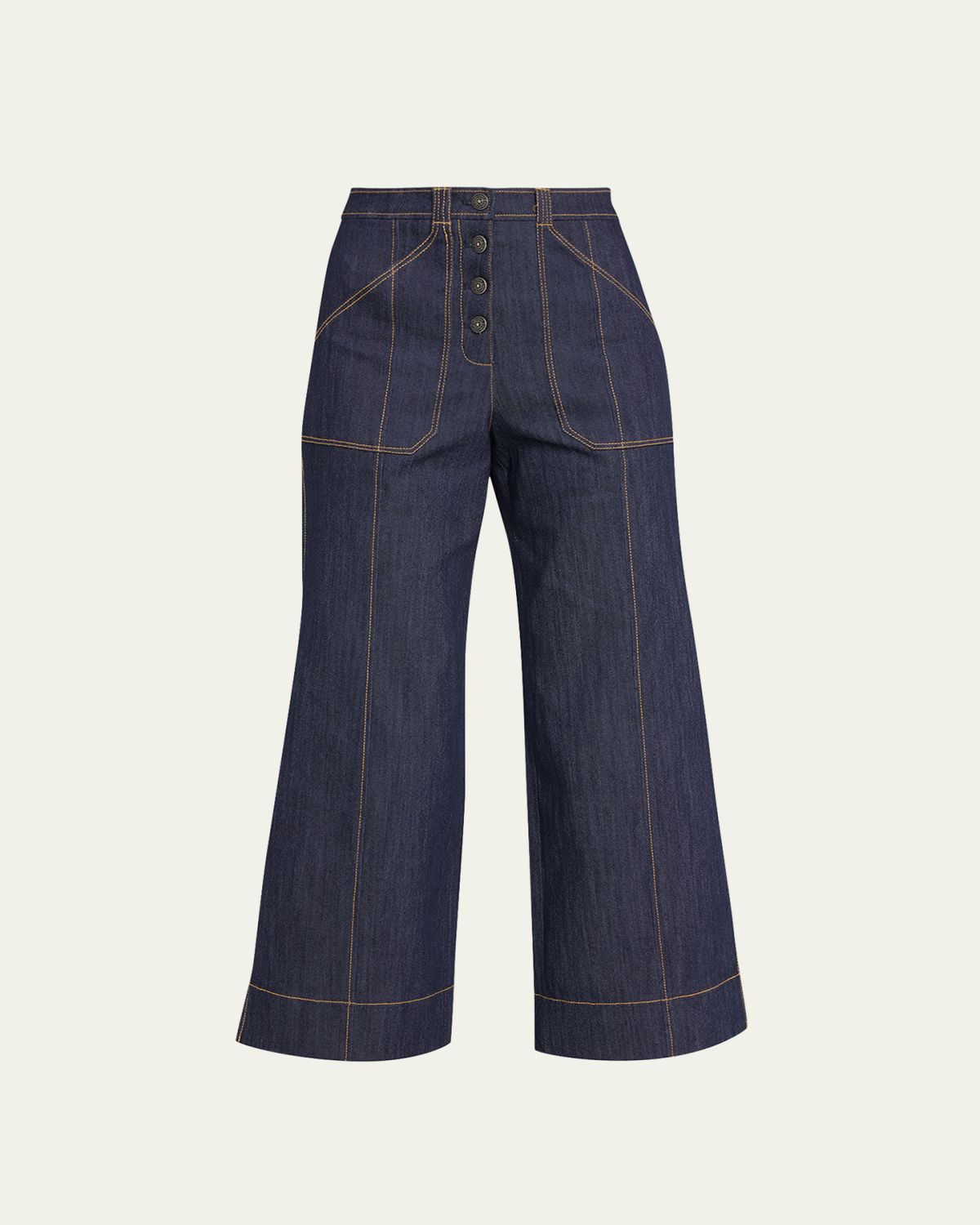 Cinq a Sept Benji Wide-Leg Denim Pants | Thumbnail 6 Cinq a Sept Benji Wide-Leg Denim Pants | Thumbnail 6