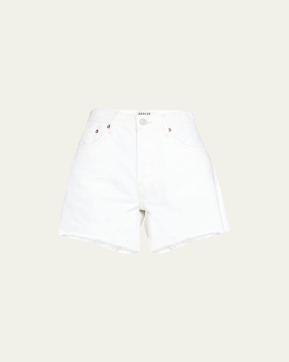 AGOLDE Parker Long Frayed Shorts | Thumbnail 6