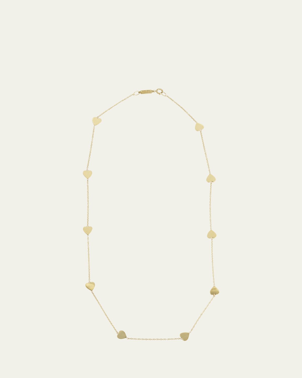 Jennifer Meyer 18k Yellow Gold Hearts by The Inch Necklace