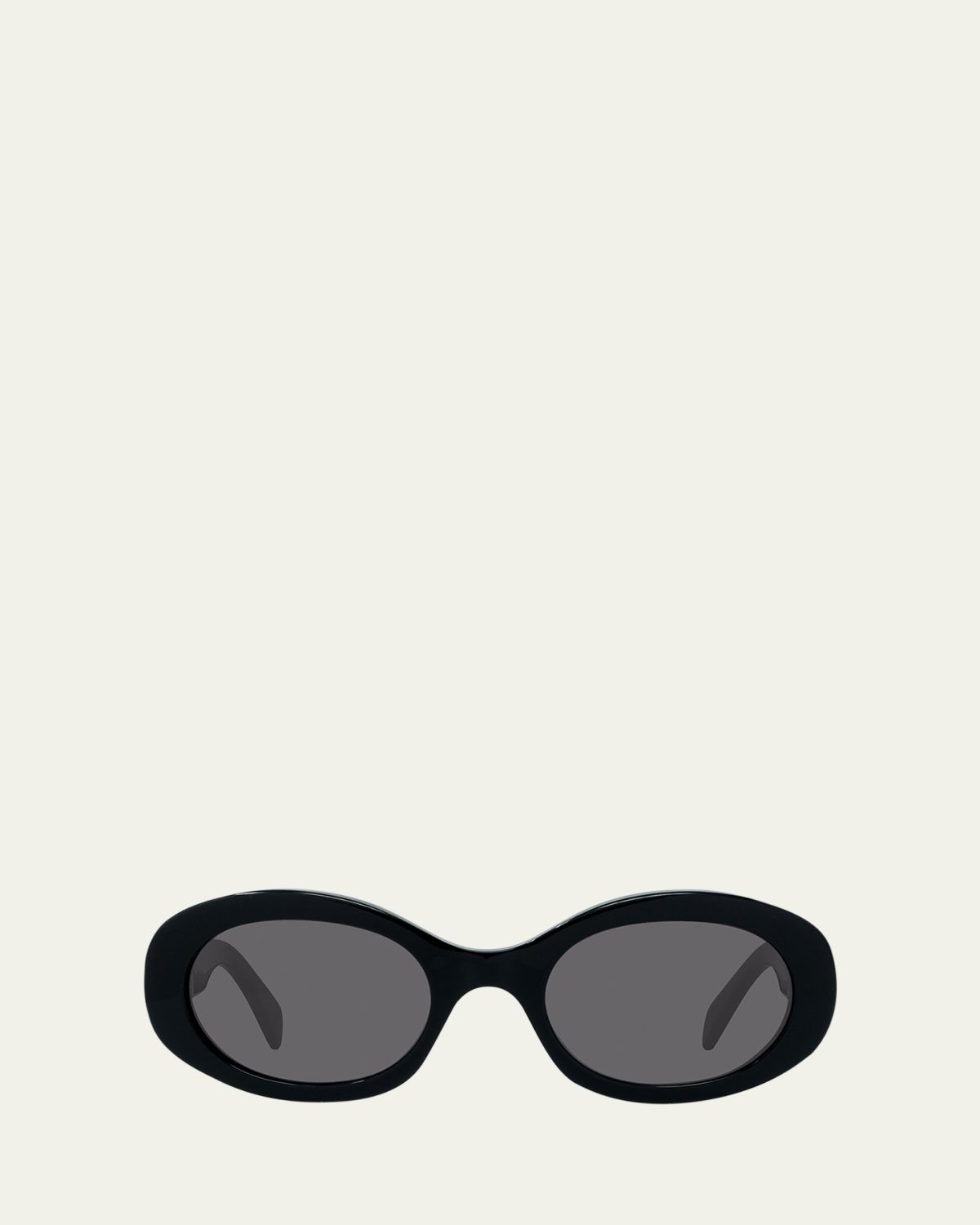 Celine Triomphe Logo Oval Acetate Sunglasses