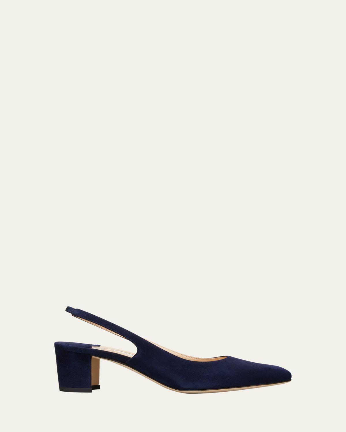 Manolo Blahnik Allurasan Suede Slingback Pumps