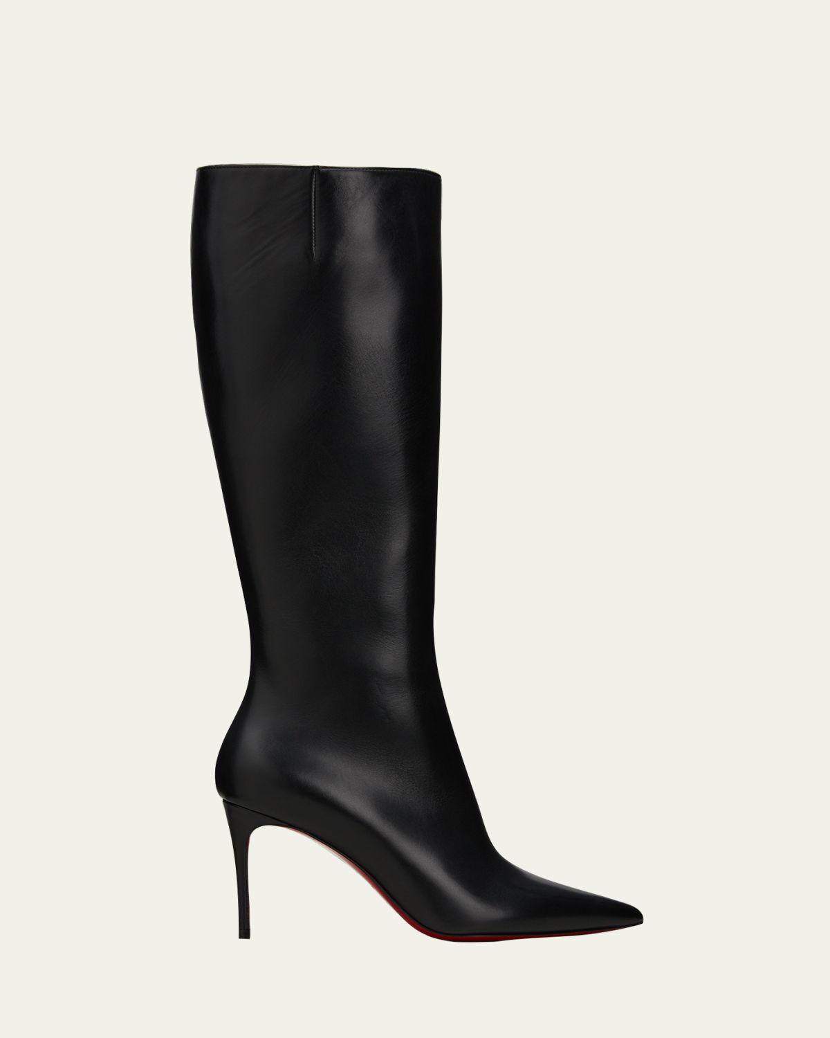 Christian Louboutin Kate Calfskin Red Sole Stiletto Knee Boots