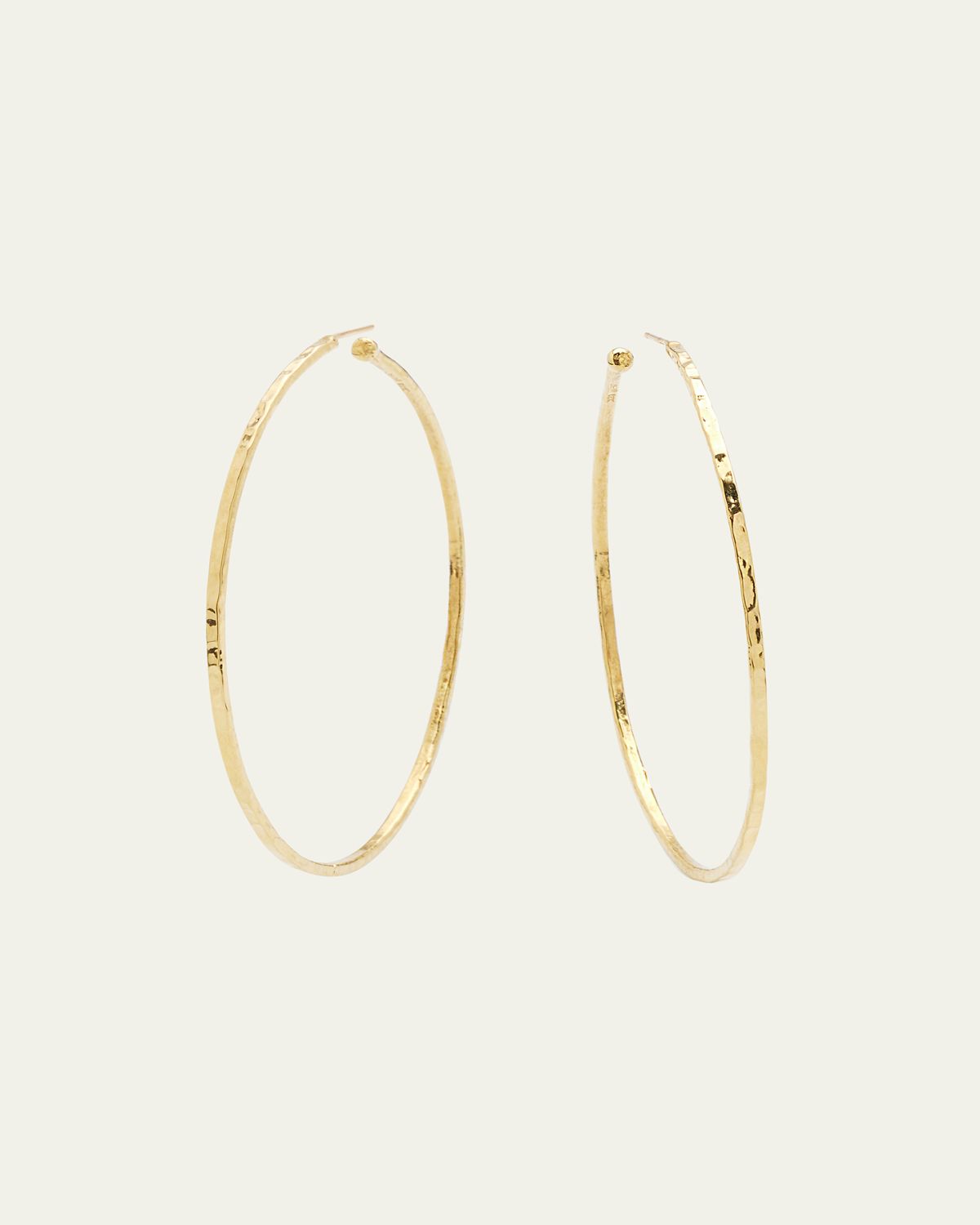 Jennifer Meyer Medium Hammered Bangle Hoop Earrings