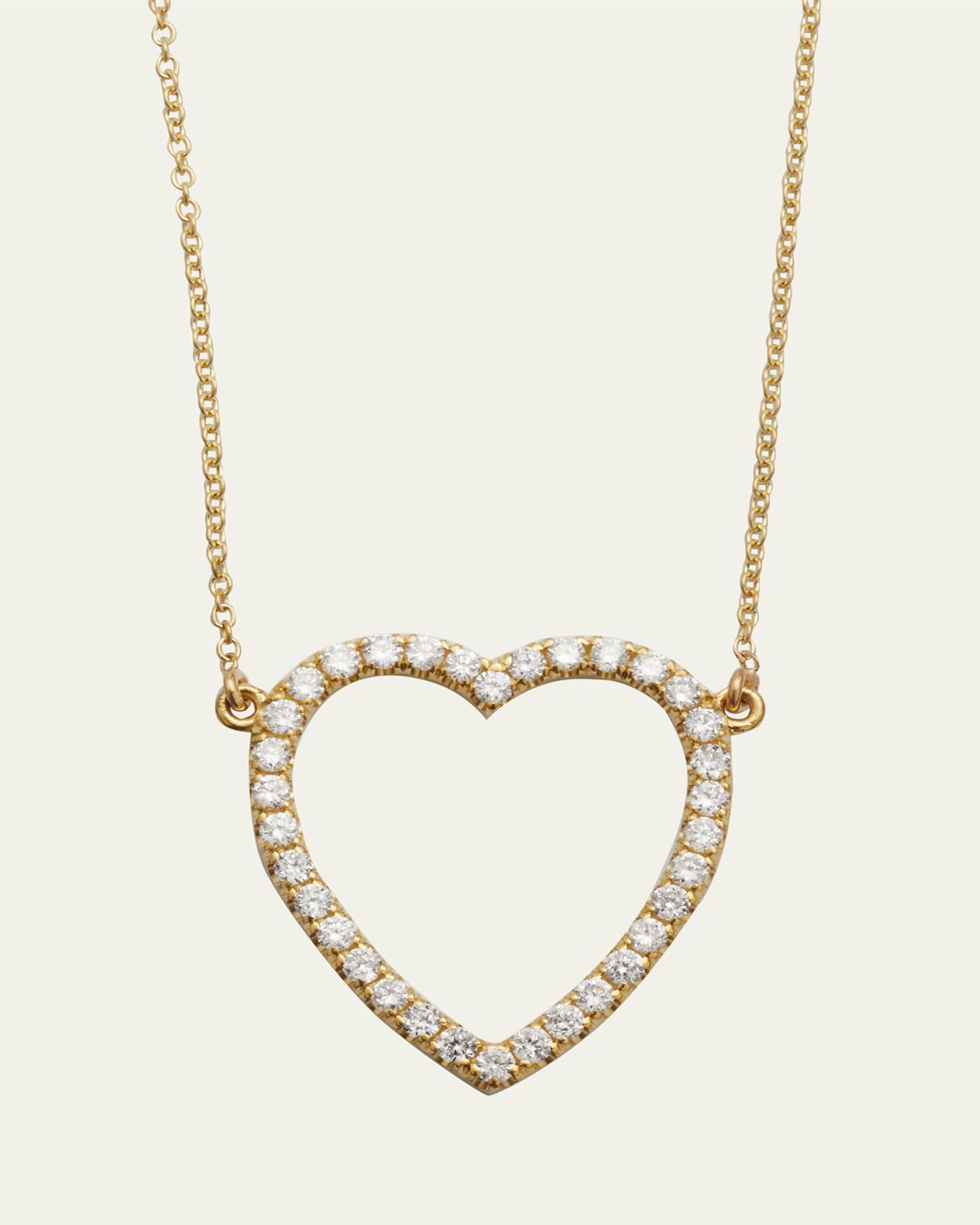 Jennifer Meyer Large Open Heart Necklace | Thumbnail 5 Jennifer Meyer Large Open Heart Necklace | Thumbnail 5