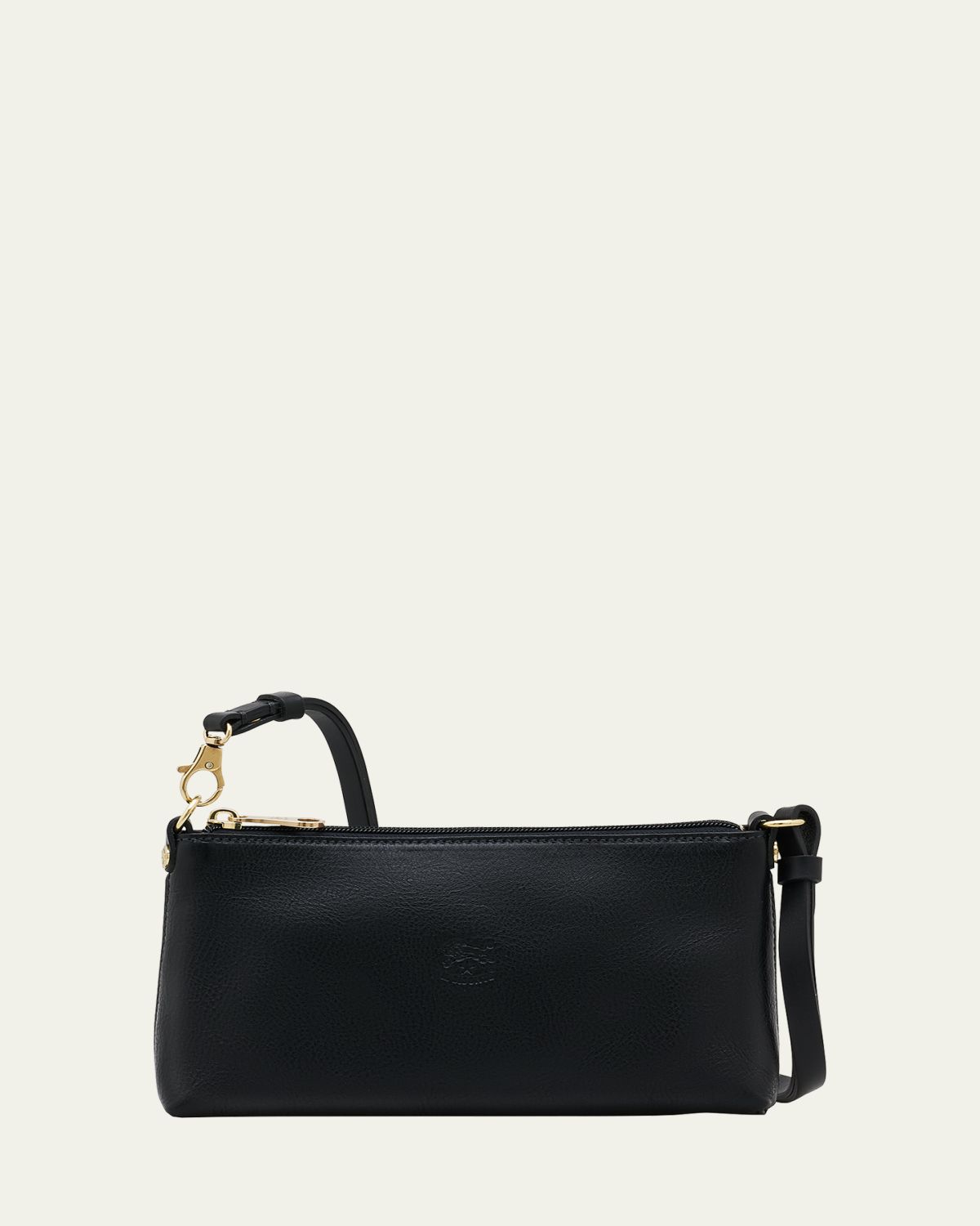 Il Bisonte Mini Zip Leather Crossbody Bag