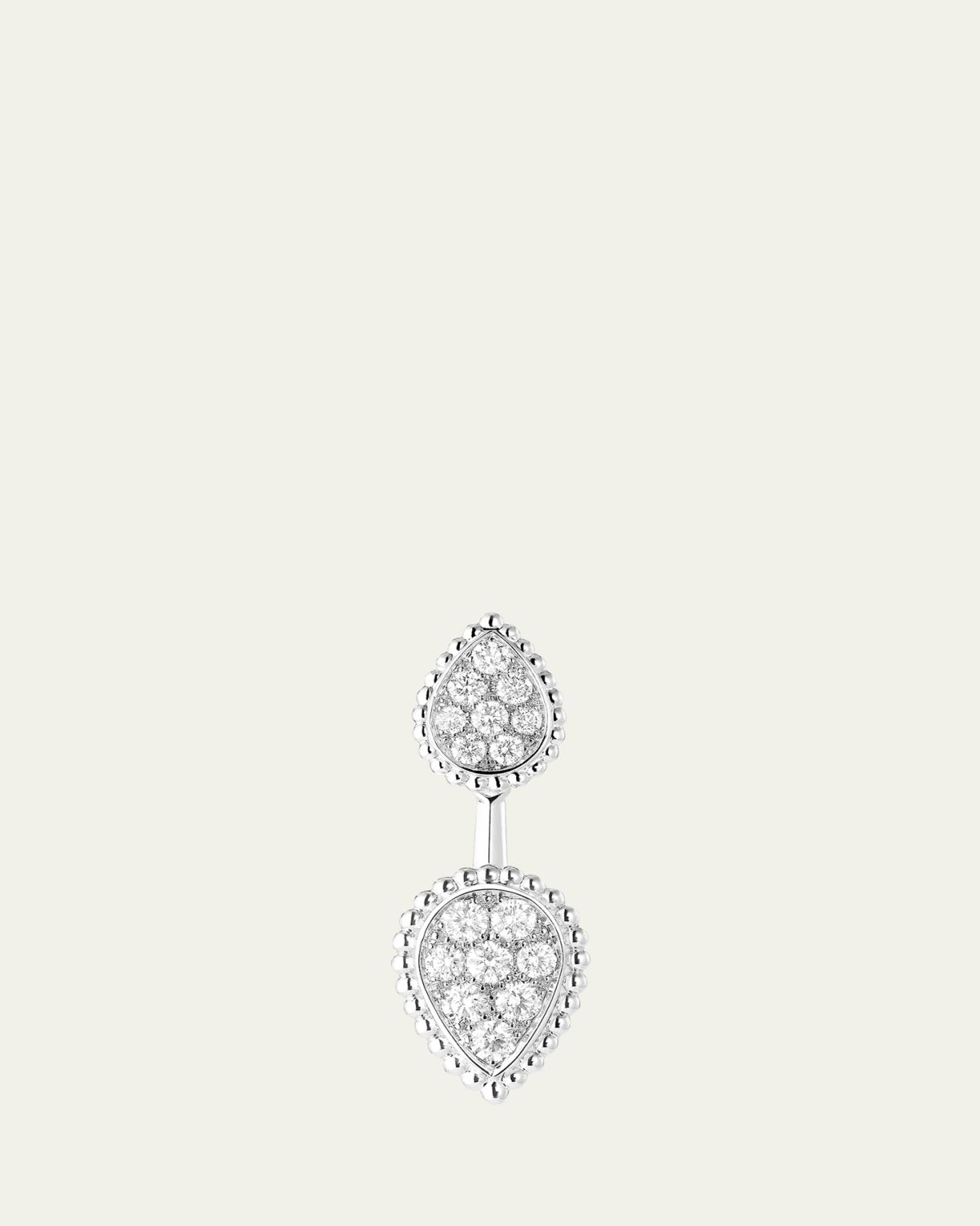 Boucheron Serpent Boheme Diamond Earring in White Gold, Single