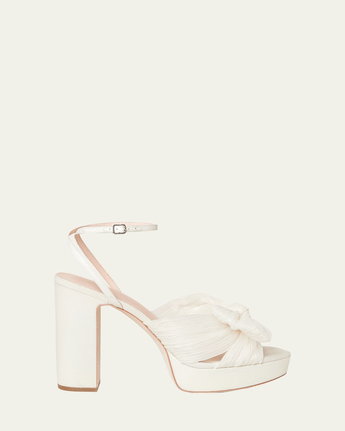 Loeffler Randall Natalia Pleated Knot Ankle-Strap Platform Sandals | Thumbnail 5