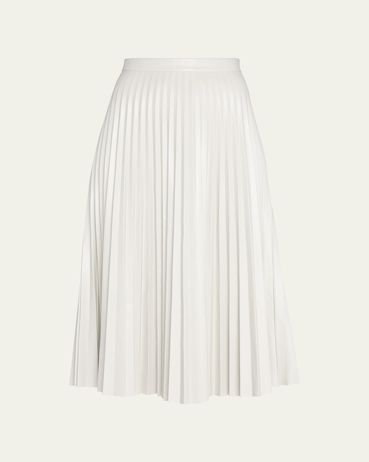 Proenza Schouler White Label Pleated Vegan Leather Midi Skirt | Thumbnail 6