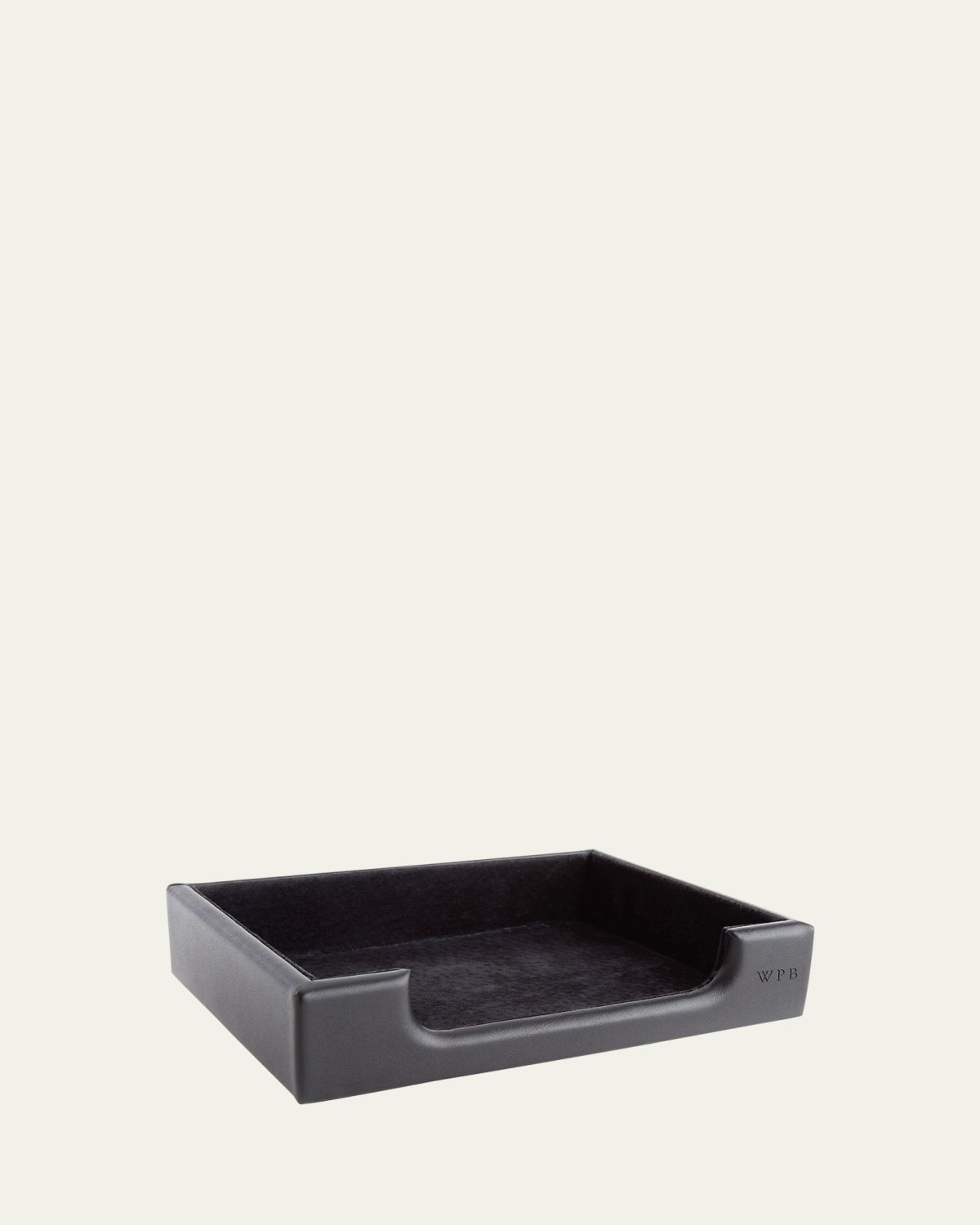 ROYCE New York Personalized Leather Note Desk Tray | Thumbnail 6