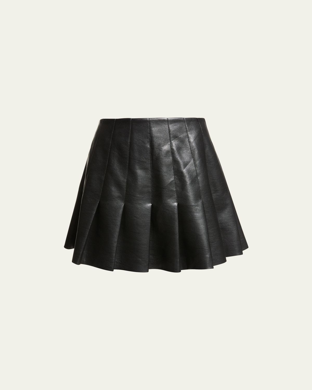 ALICE + OLIVIA Carter Vegan Leather Pleated Mini Skirt | Thumbnail 6 ALICE + OLIVIA Carter Vegan Leather Pleated Mini Skirt | Thumbnail 6