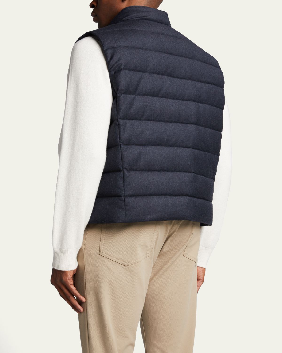 MooRER Men's Flannel Down Vest | Thumbnail 3