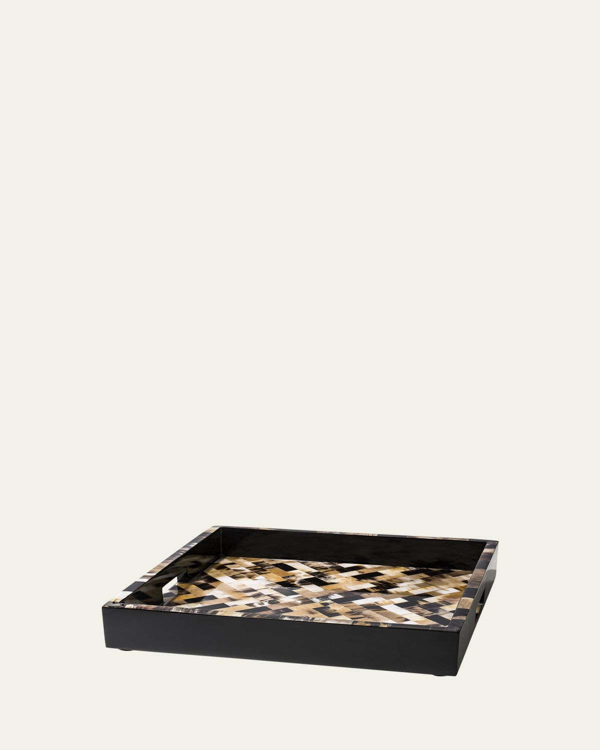 LADORADA 16" Horn Domino Square Tray | Thumbnail 3