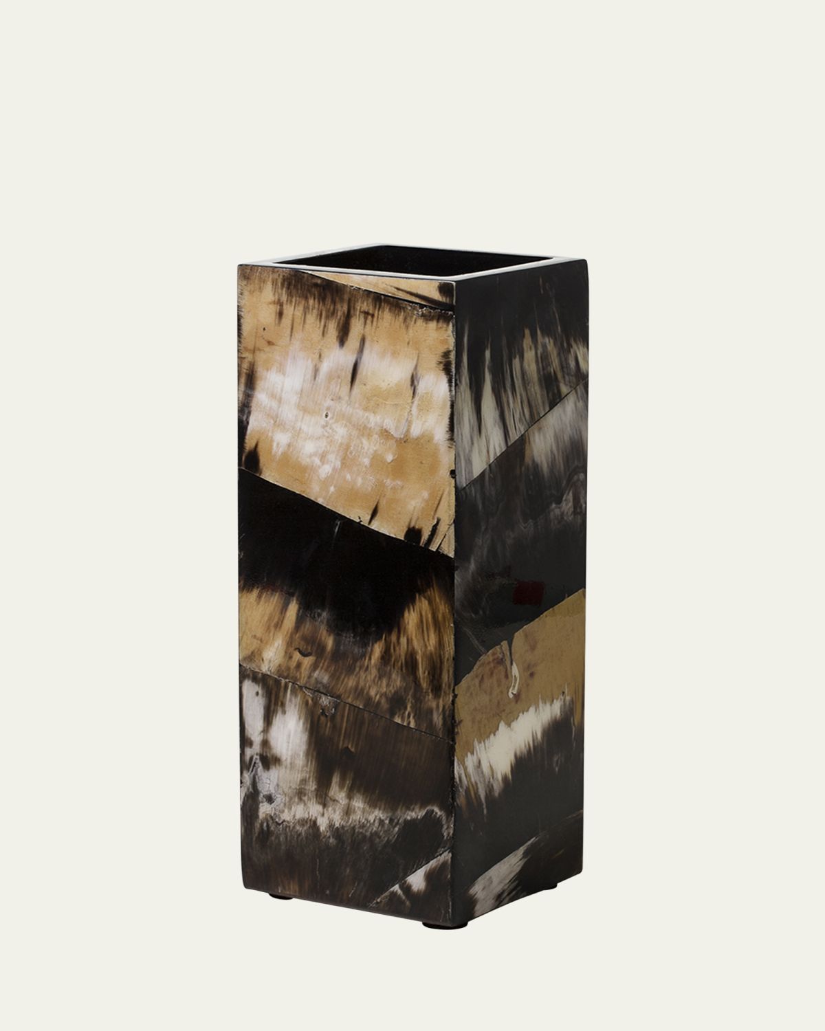 LADORADA Horn Veneer 16" Square Vase | Thumbnail 3