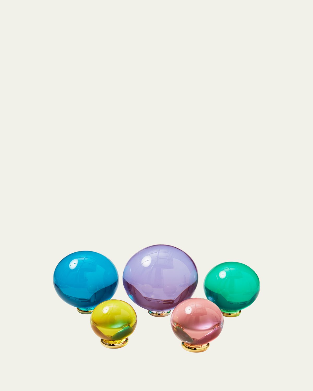Jonathan Adler Multicolor Acrylic Orb 5-Piece Set