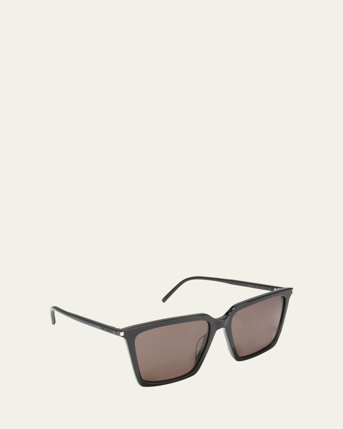Saint Laurent Oversized Rectangle Acetate Sunglasses