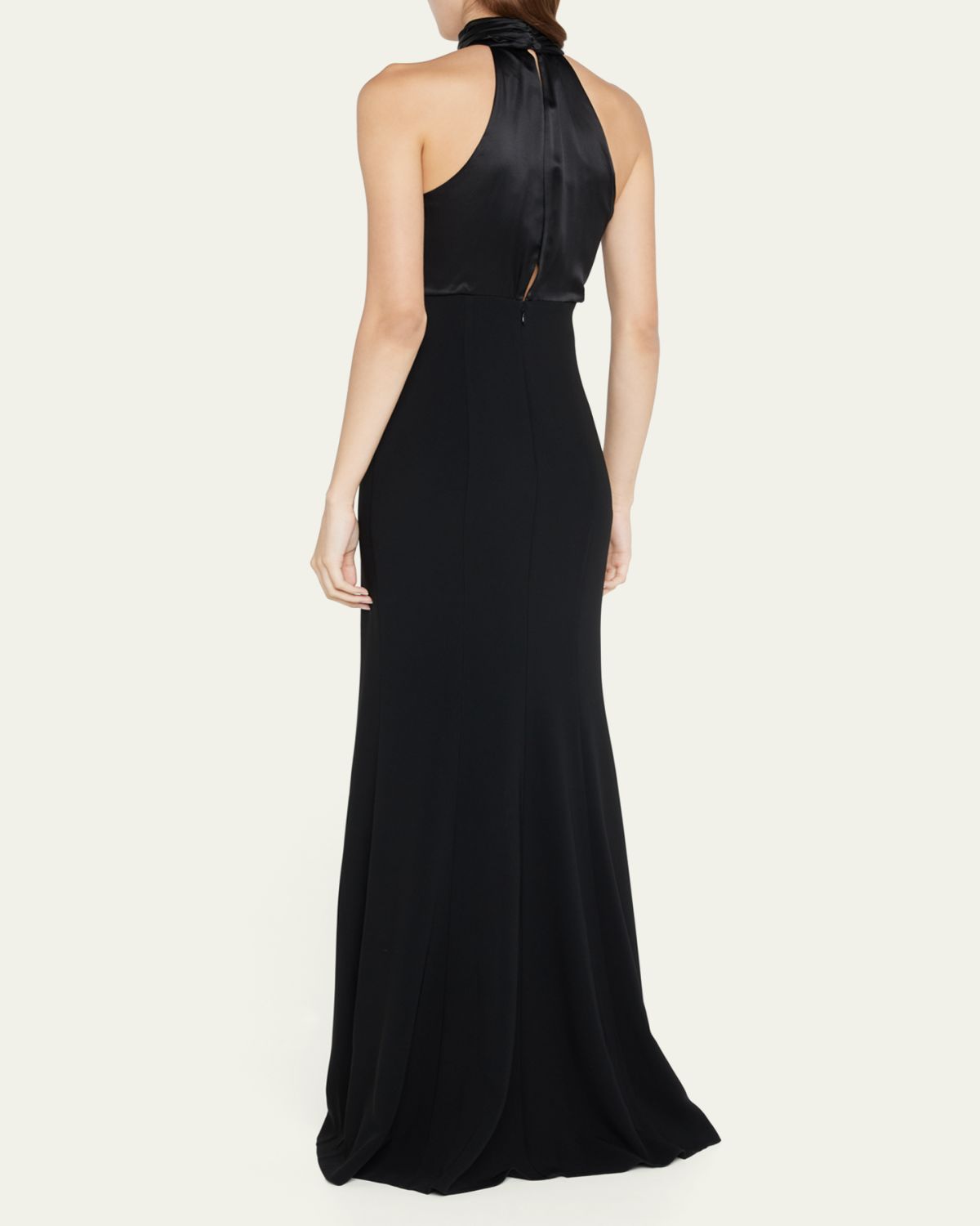 Cinq a Sept Alexandra Halter Trumpet Gown | Thumbnail 3