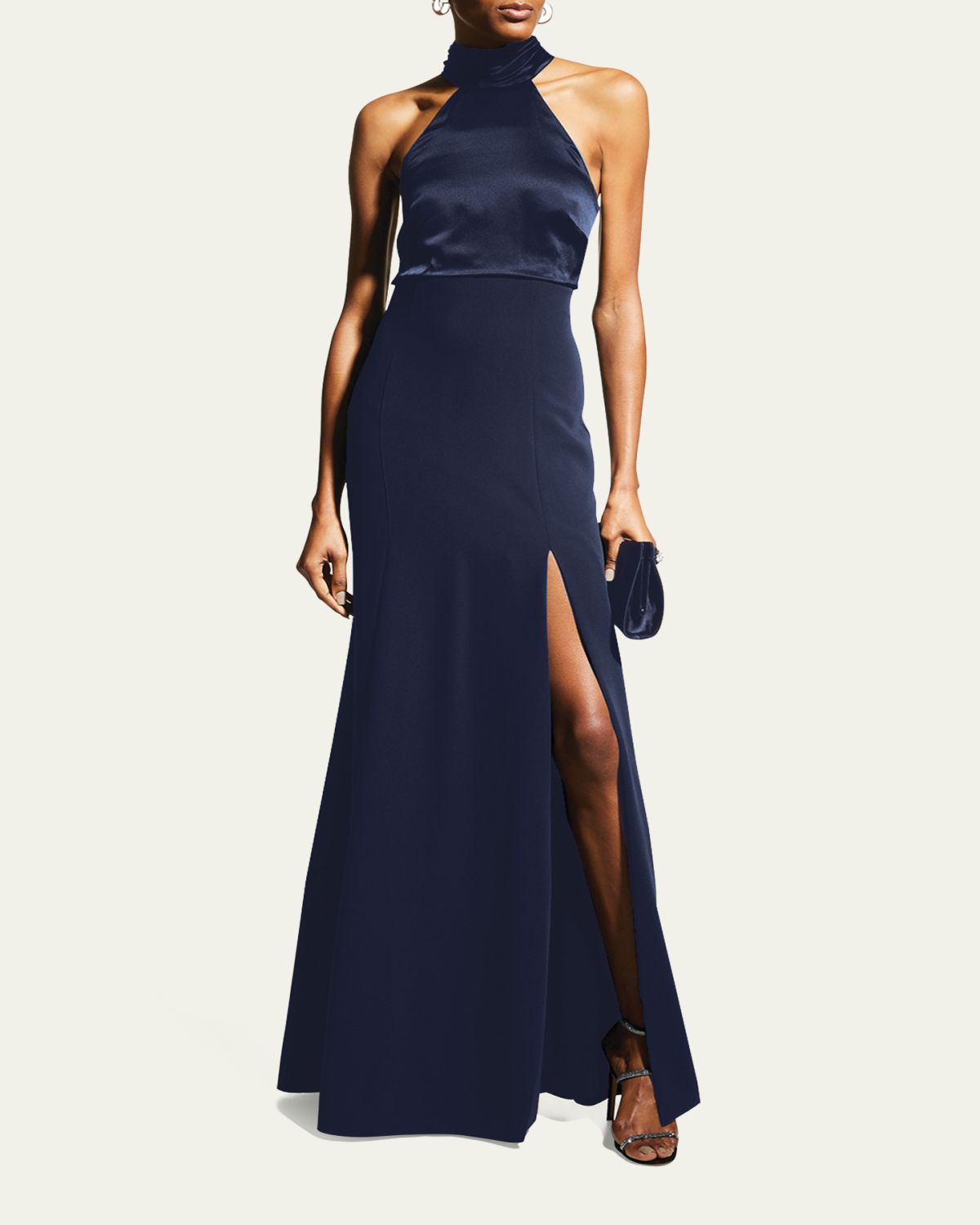 Cinq a Sept Alexandra Halter Trumpet Gown | Thumbnail 6