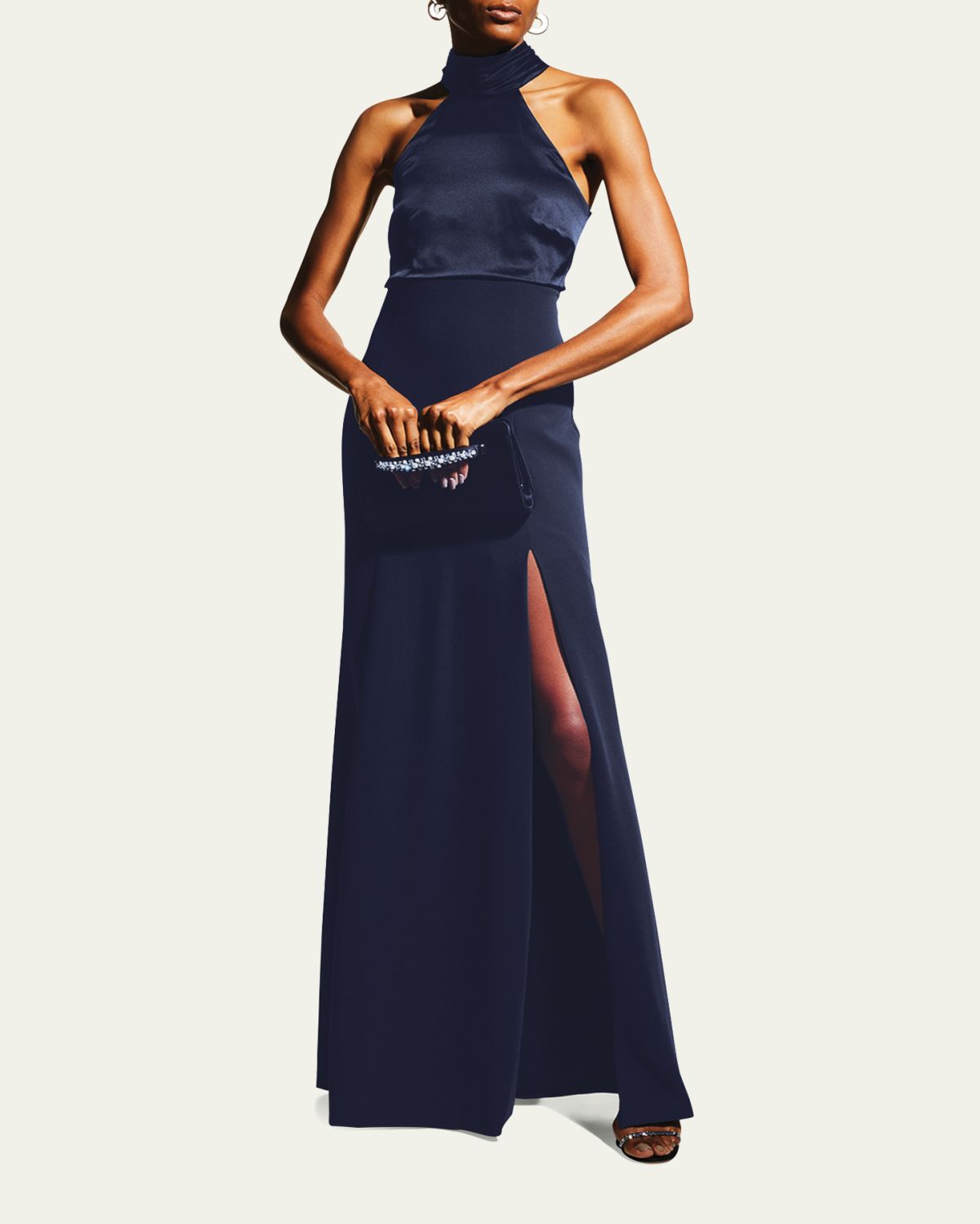 Cinq a Sept Alexandra Halter Trumpet Gown | Thumbnail 8