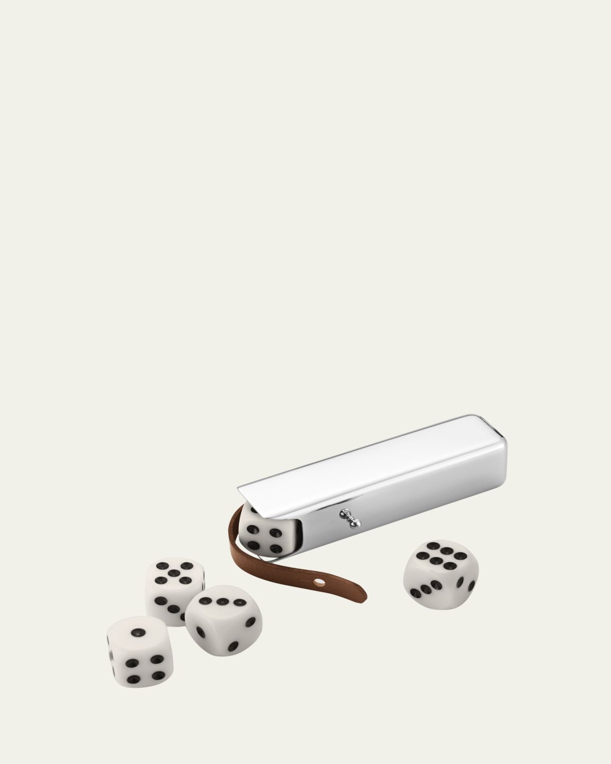 Georg Jensen Sky Stainless Steel 5-Dice Set in Case