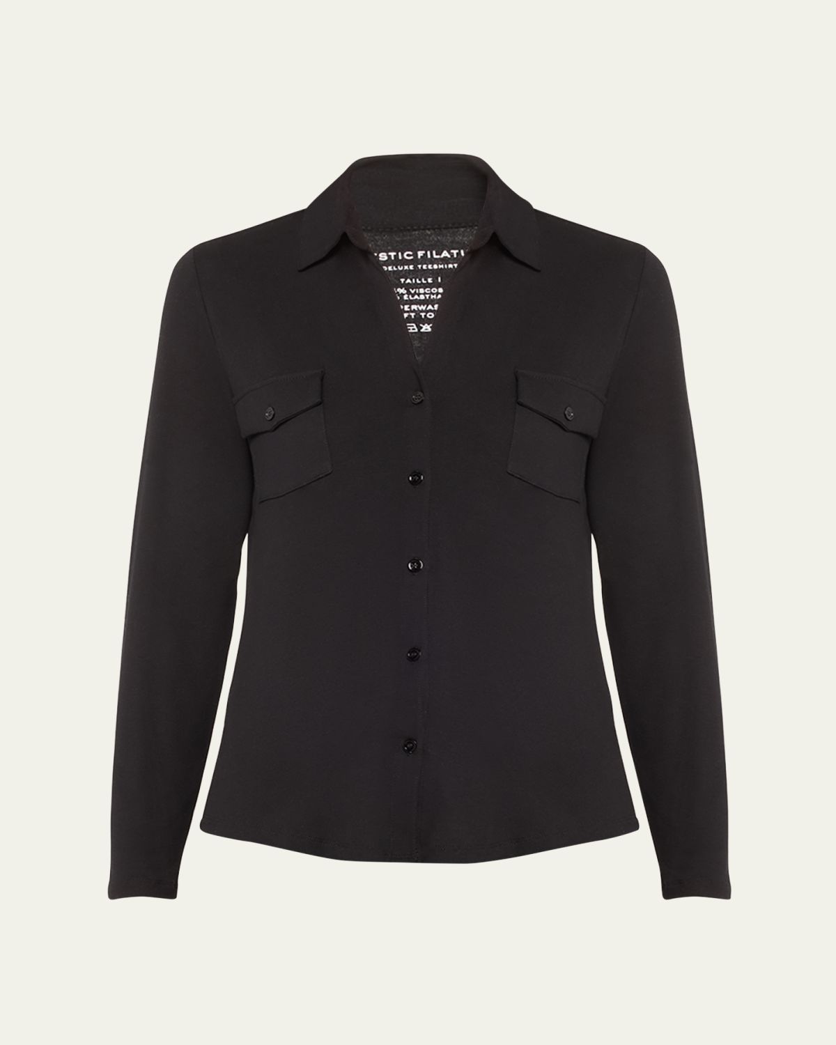 Majestic Filatures Soft Touch Button-Down Shirt with Pockets
