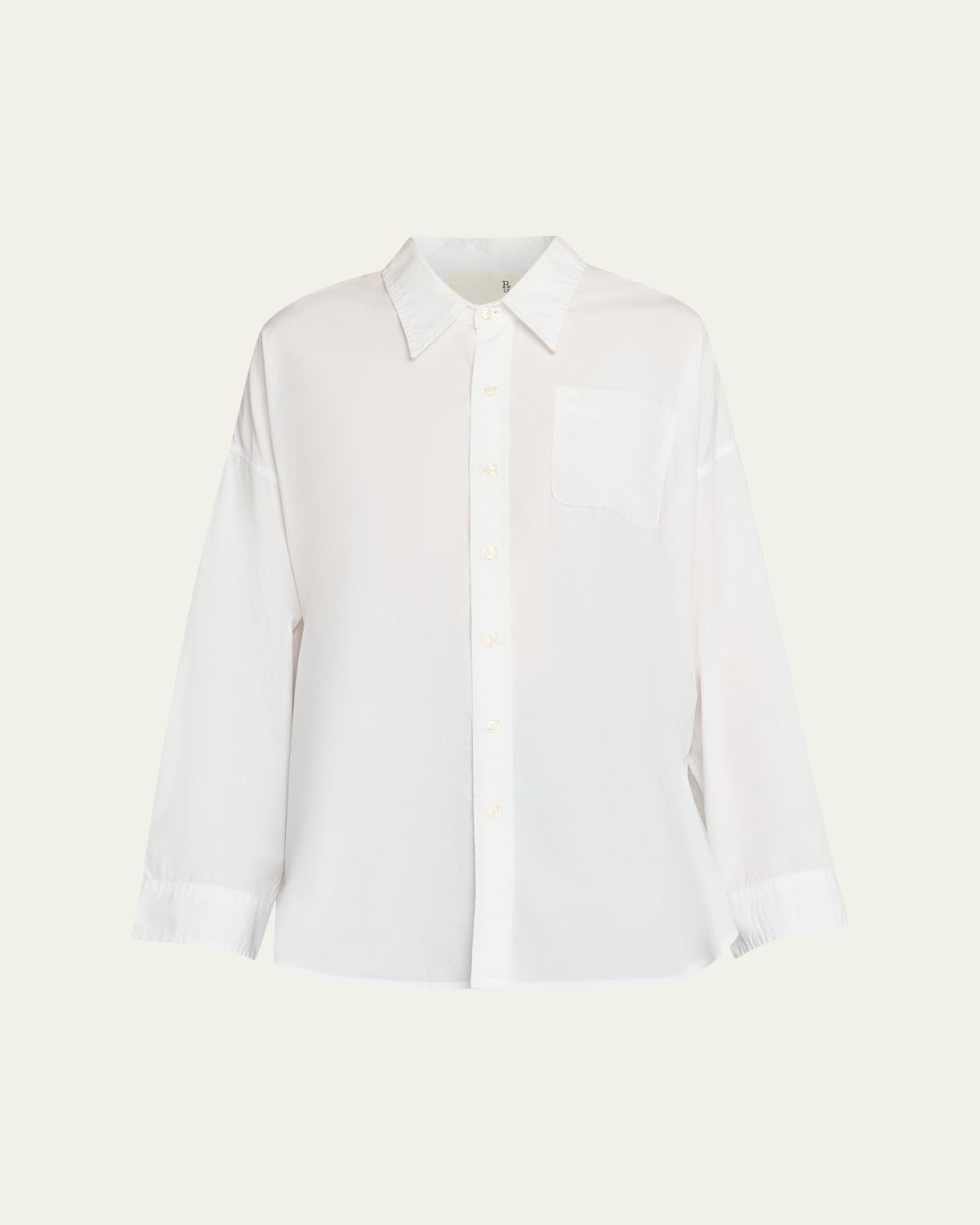 R13 Drop Neck Oxford Shirt
