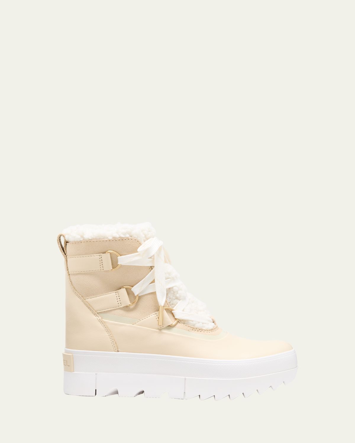 Sorel Joan Of Arctic Leather Faux-Fur Snow Booties