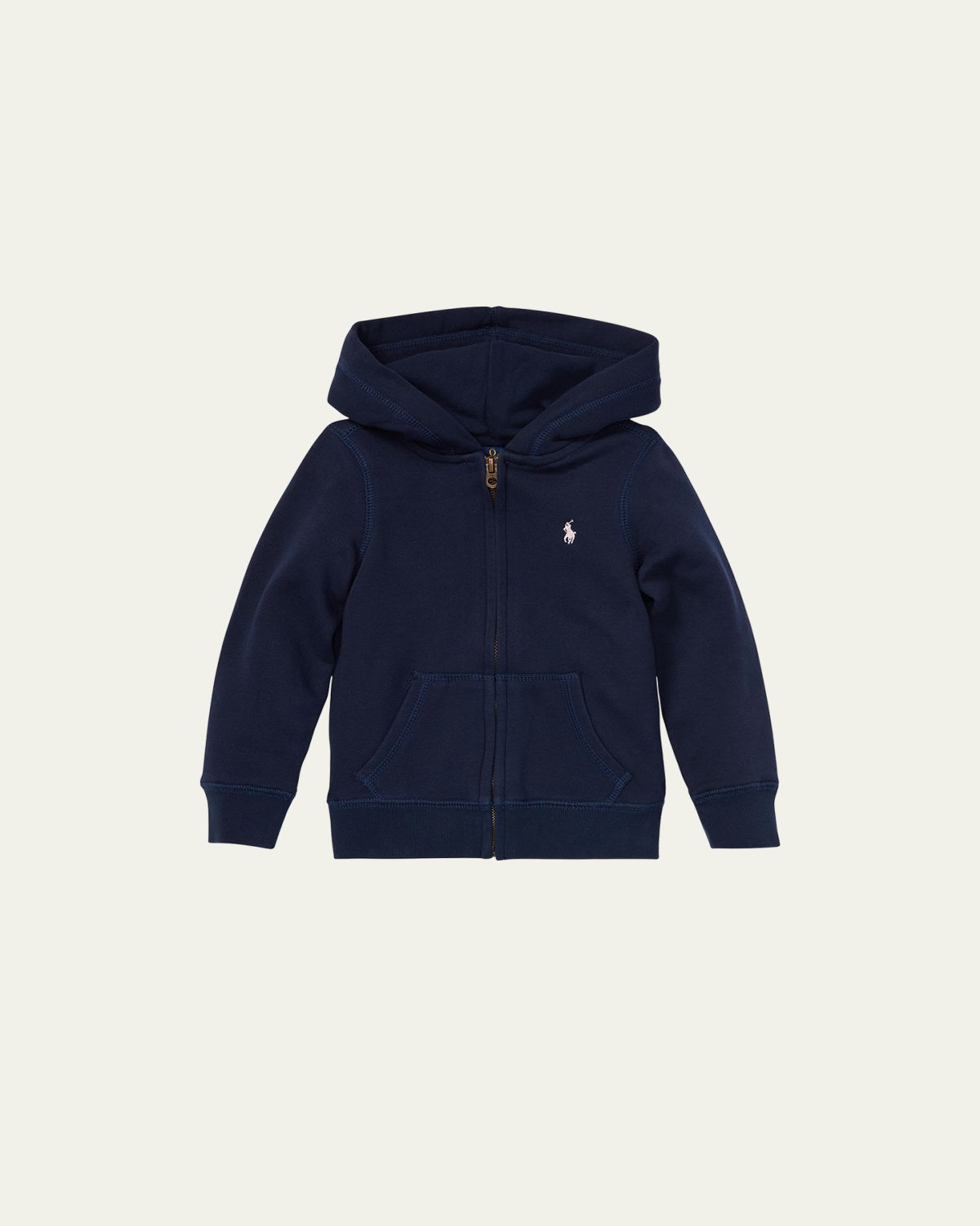 Ralph Lauren Childrenswear Girl's Drapey Terry Zip Hoodie, Size 2-6X