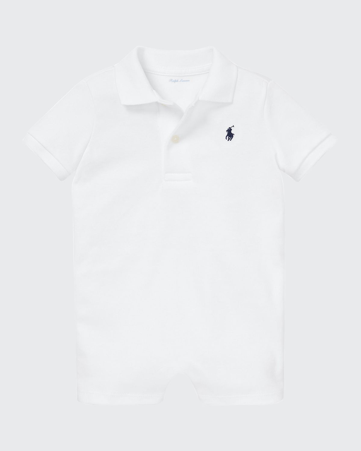 Ralph Lauren Childrenswear Boy's Polo Interlock Cotton Shortall, Sizes 3M-24M