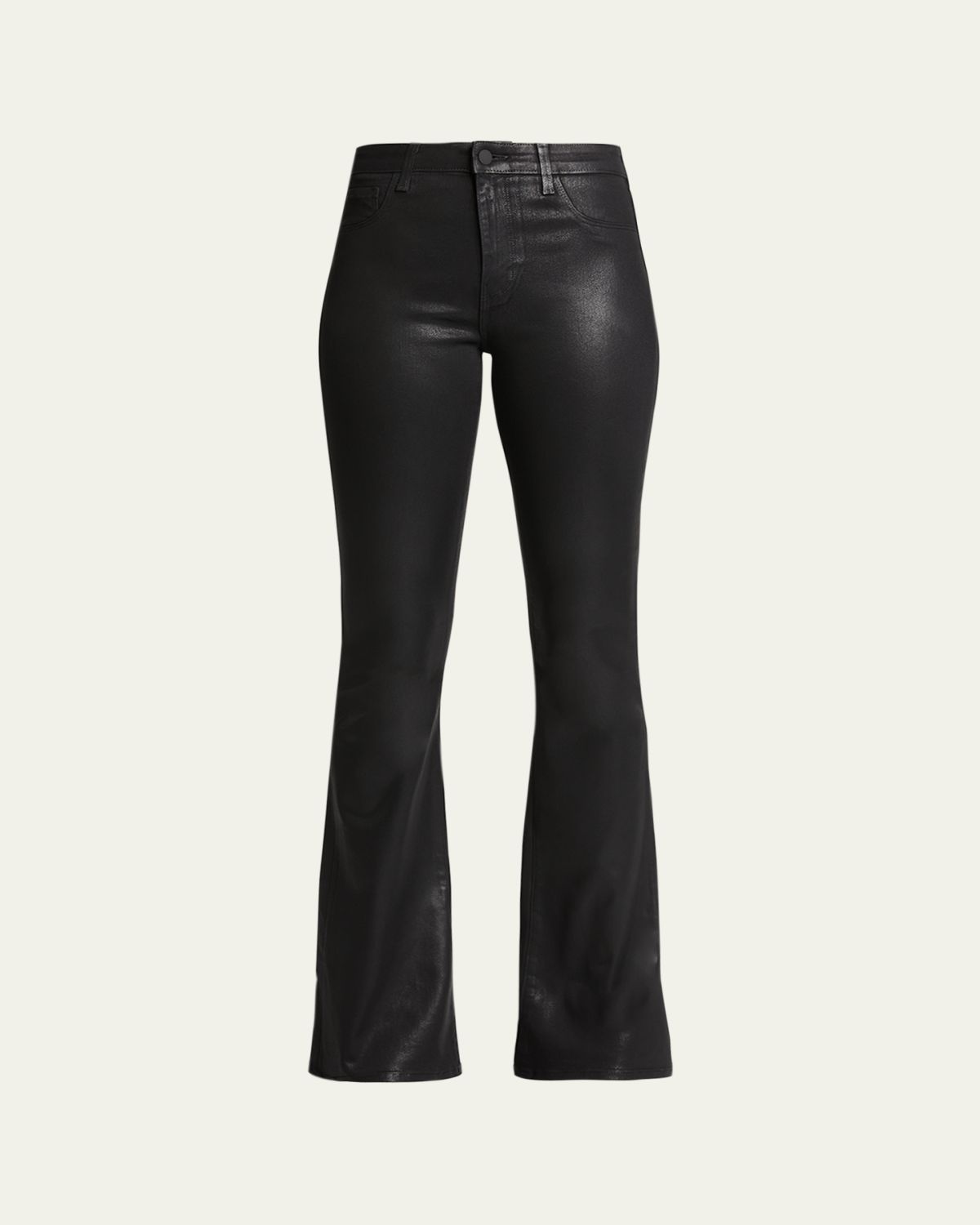 L'Agence Marty Ultra High-Rise Coated Flare Jeans | Thumbnail 6