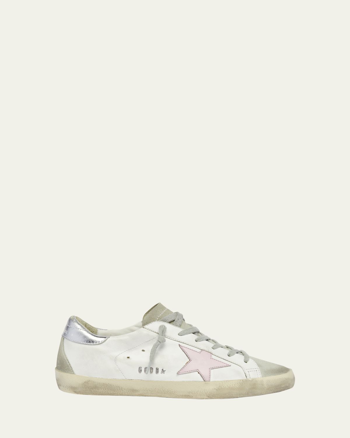 Golden Goose Superstar Mixed Leather Low-Top Sneakers