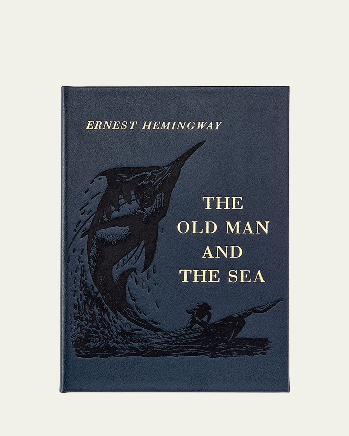 Graphic Image "The Old Man and the Sea" Leather Bound Book by Ernest Hemingway
