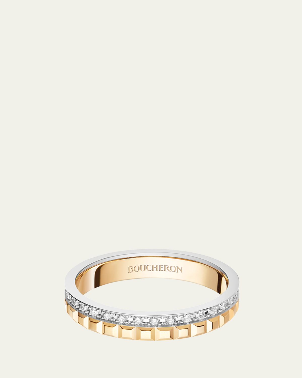 Boucheron Yellow Gold and White Gold Quatre Diamond Ring