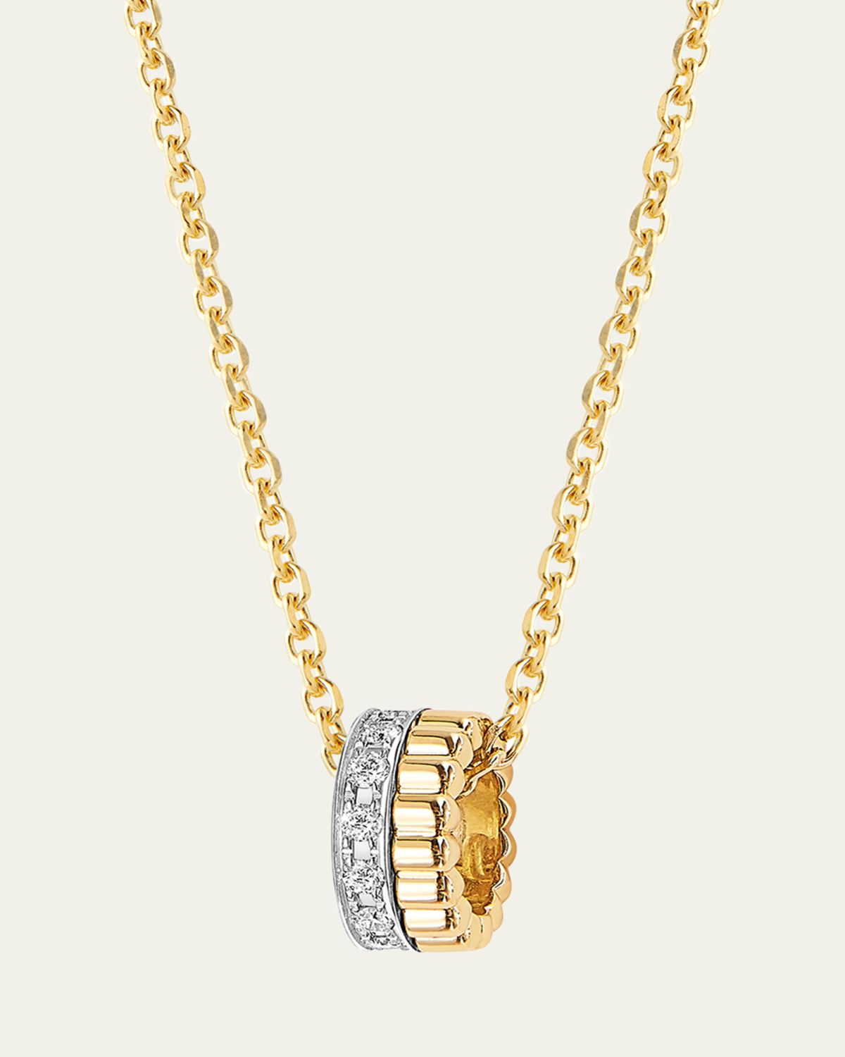 Boucheron 18k Yellow Gold Quatre Radiant Edition Diamond Pendant