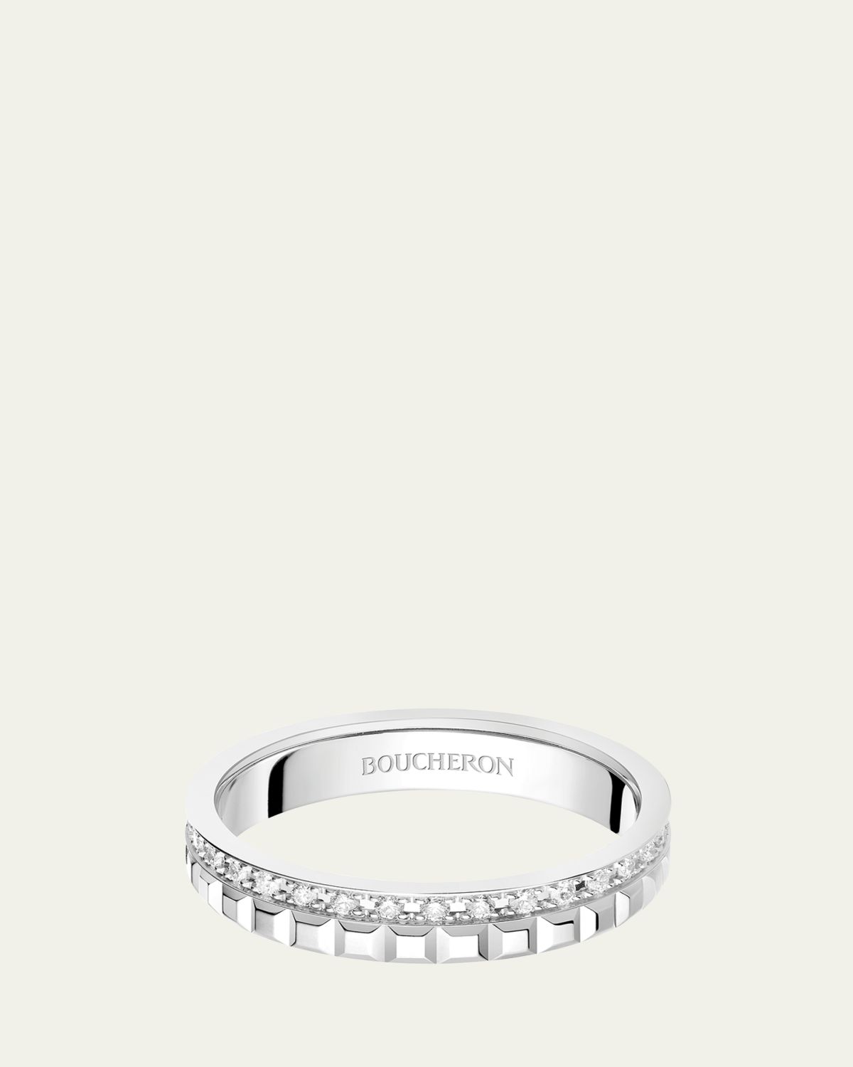Boucheron White Gold Quatre Diamond Ring