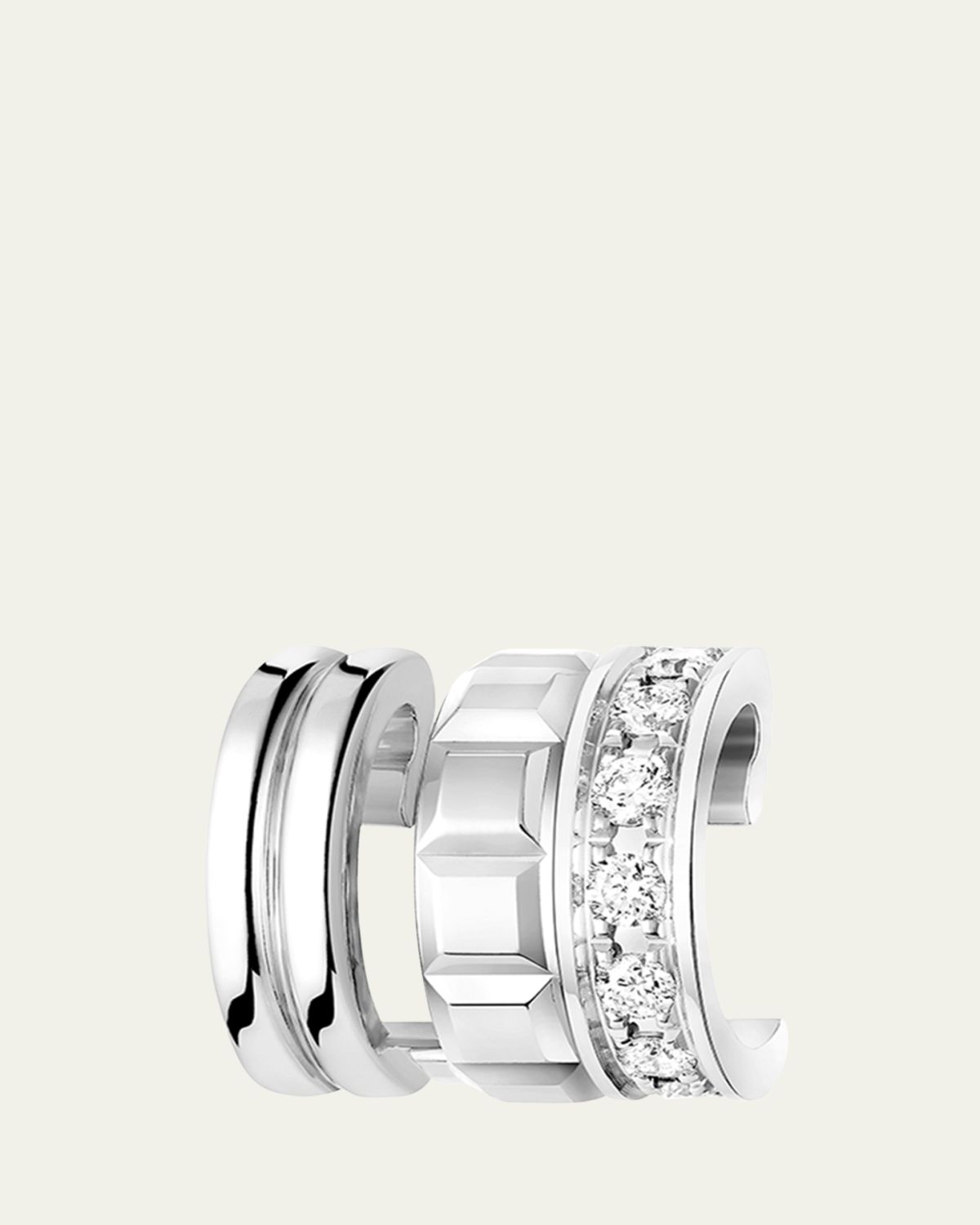 Boucheron White Gold Quatre Radiant Diamond Ear Clip, Single
