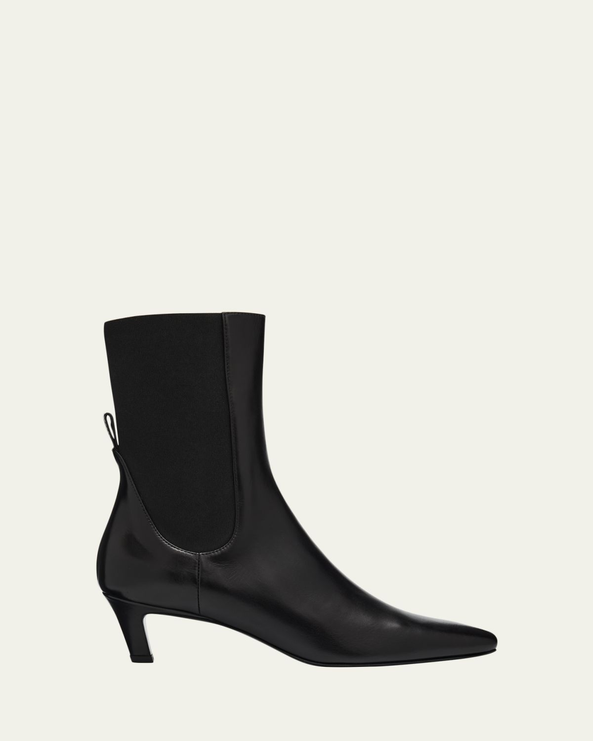 Toteme The Mid Heel Calfskin Ankle Boots